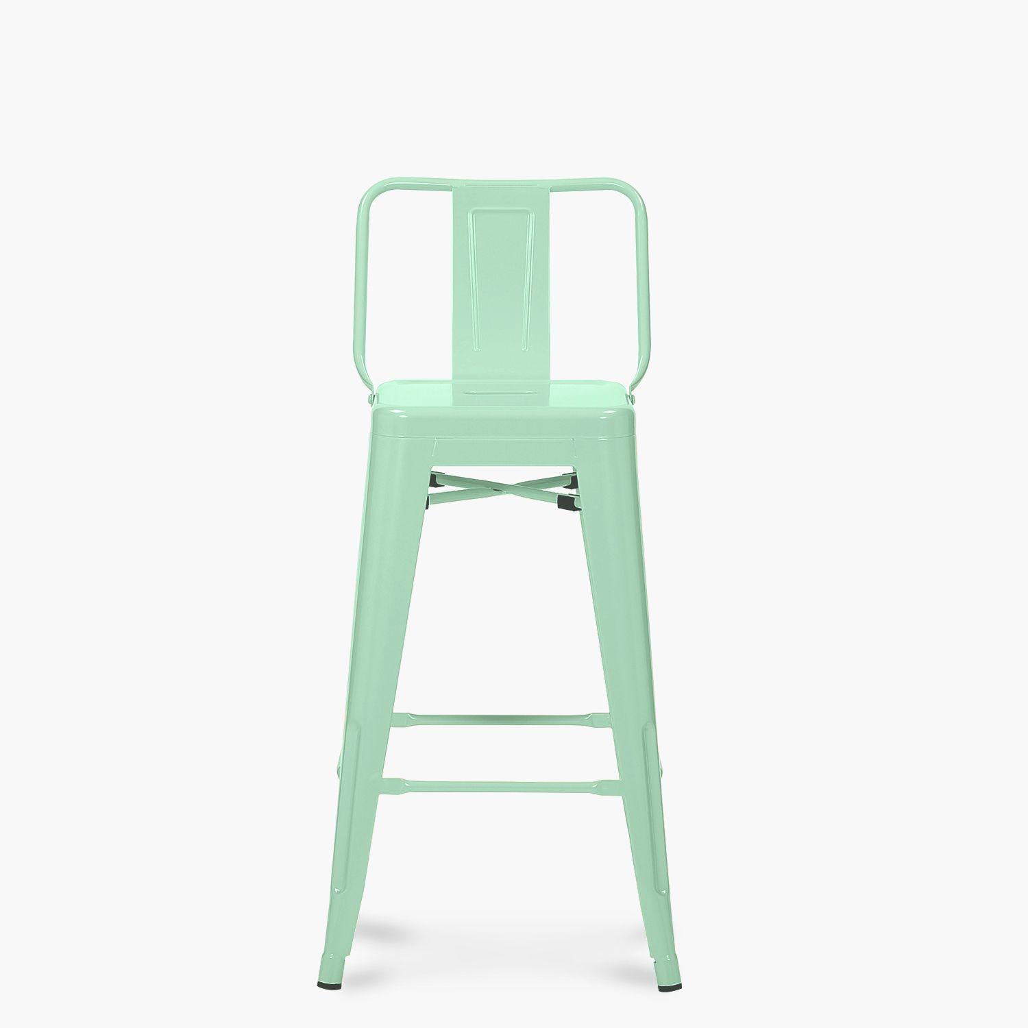 Pack 4 Tolix Taburetes c/resp 67 Metal Menta-1