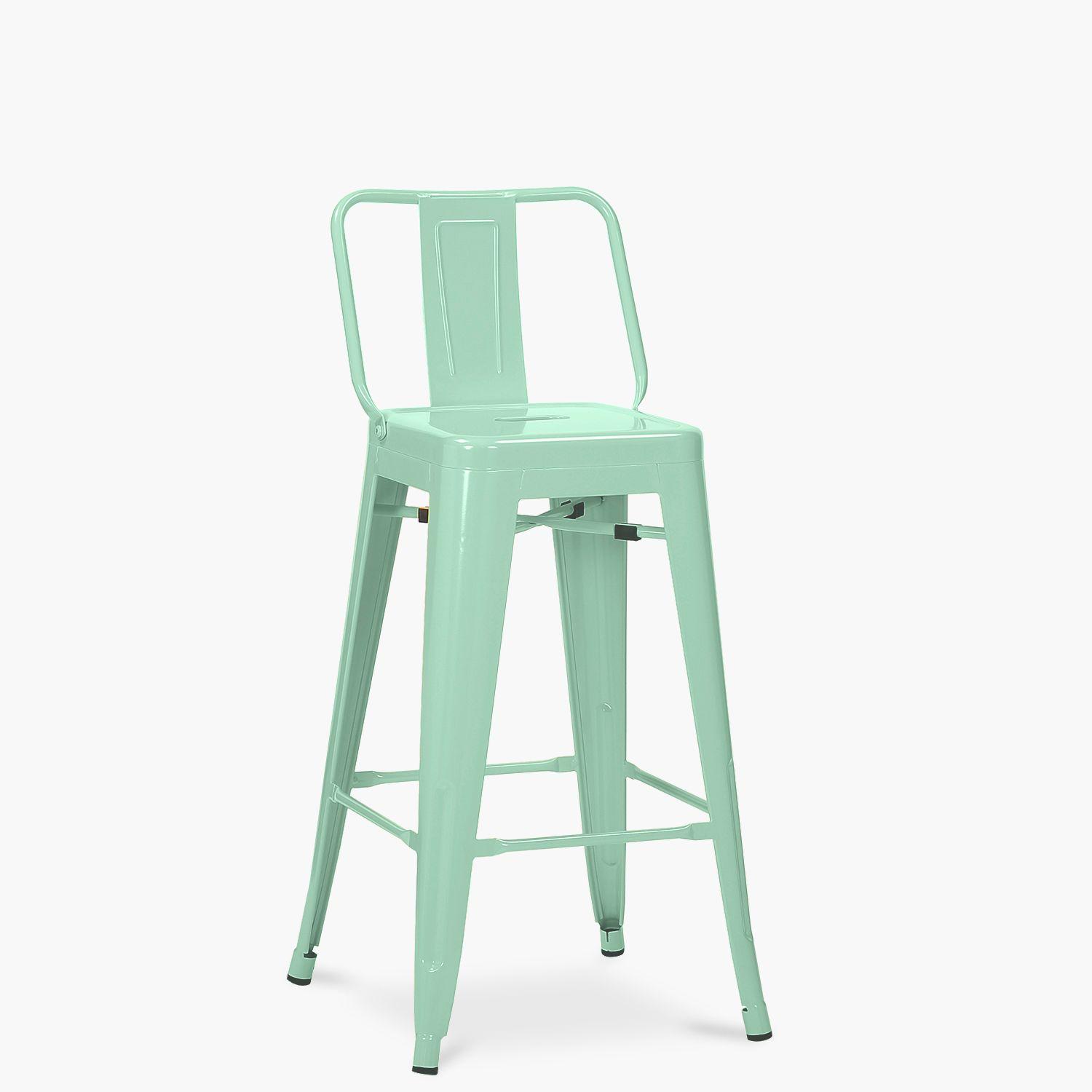 Pack 4 Tolix Taburetes c/resp 67 Metal Menta-2