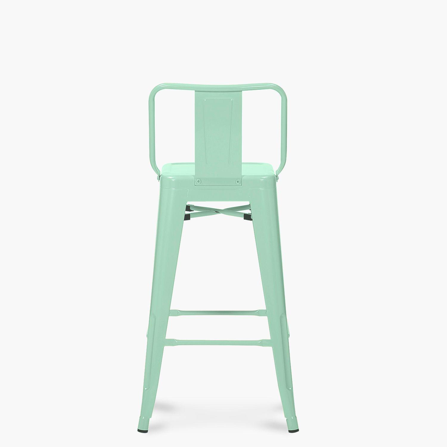 Pack 4 Tolix Taburetes c/resp 67 Metal Menta-4