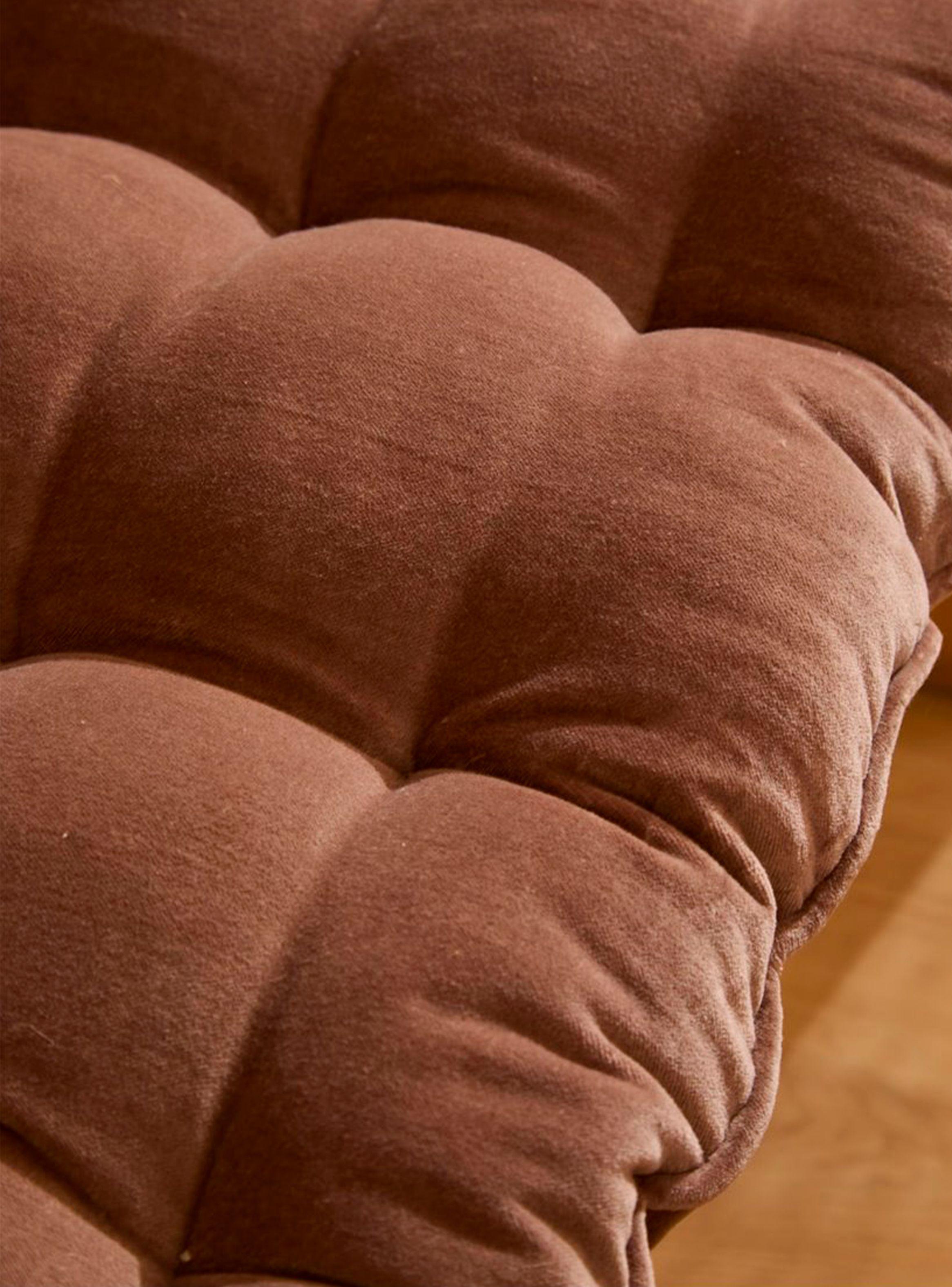 Cojín de Banqueta Velur 120x40x4 Café-2