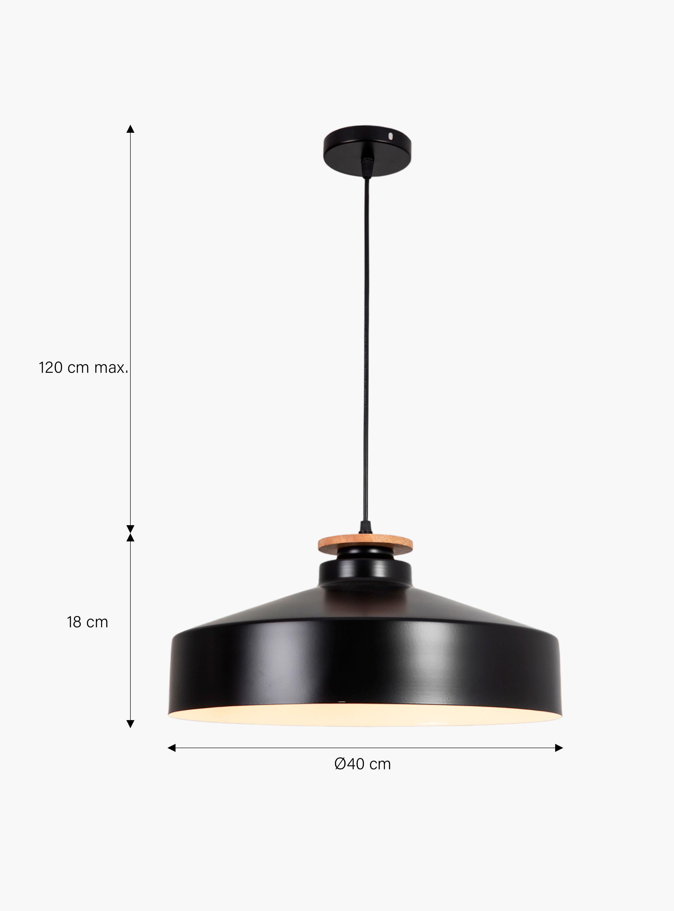 Lámpara de Colgar Tessa Negro-3