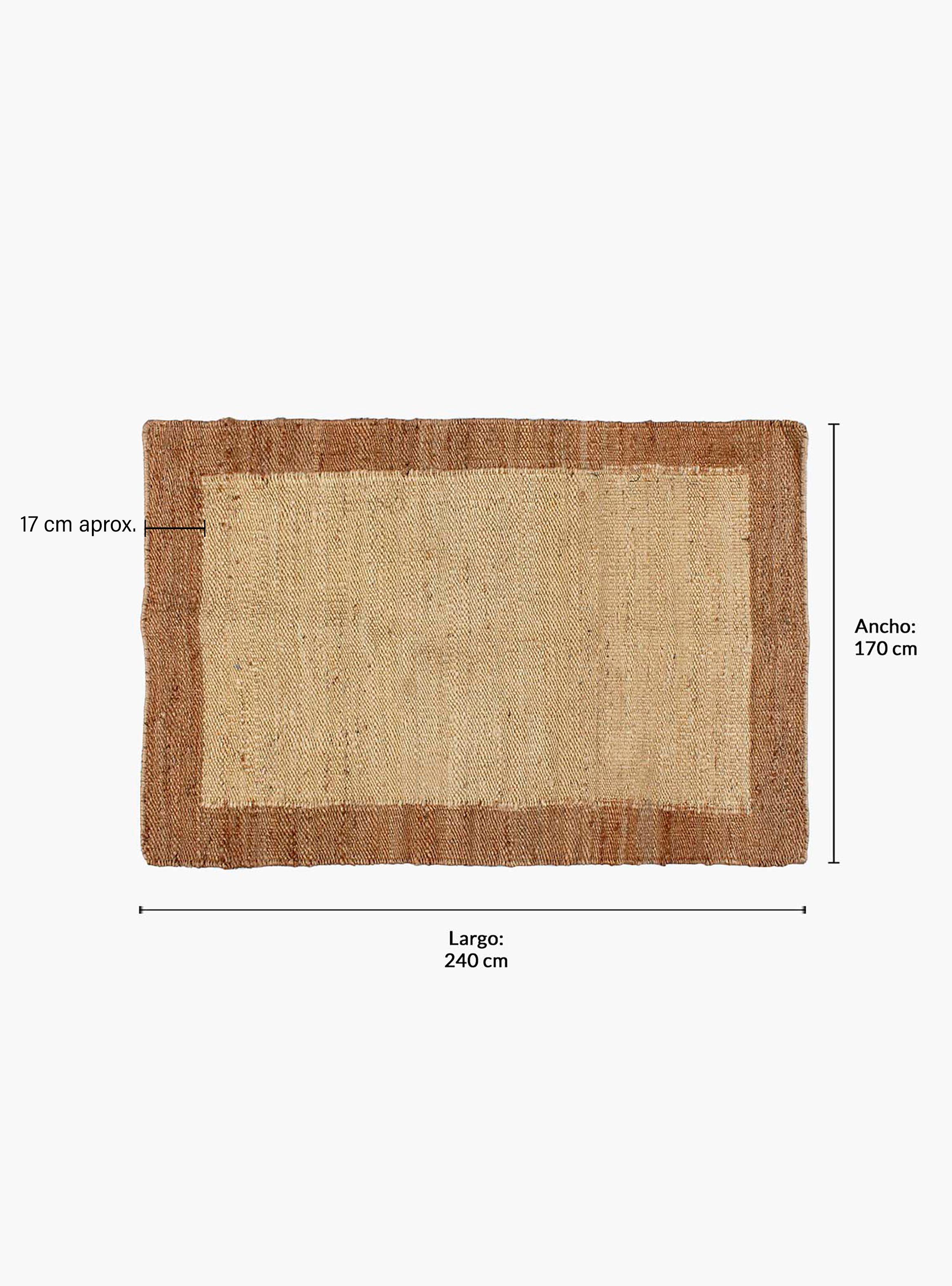 Alfombra Yute Nubia 170x240 Crudo-4