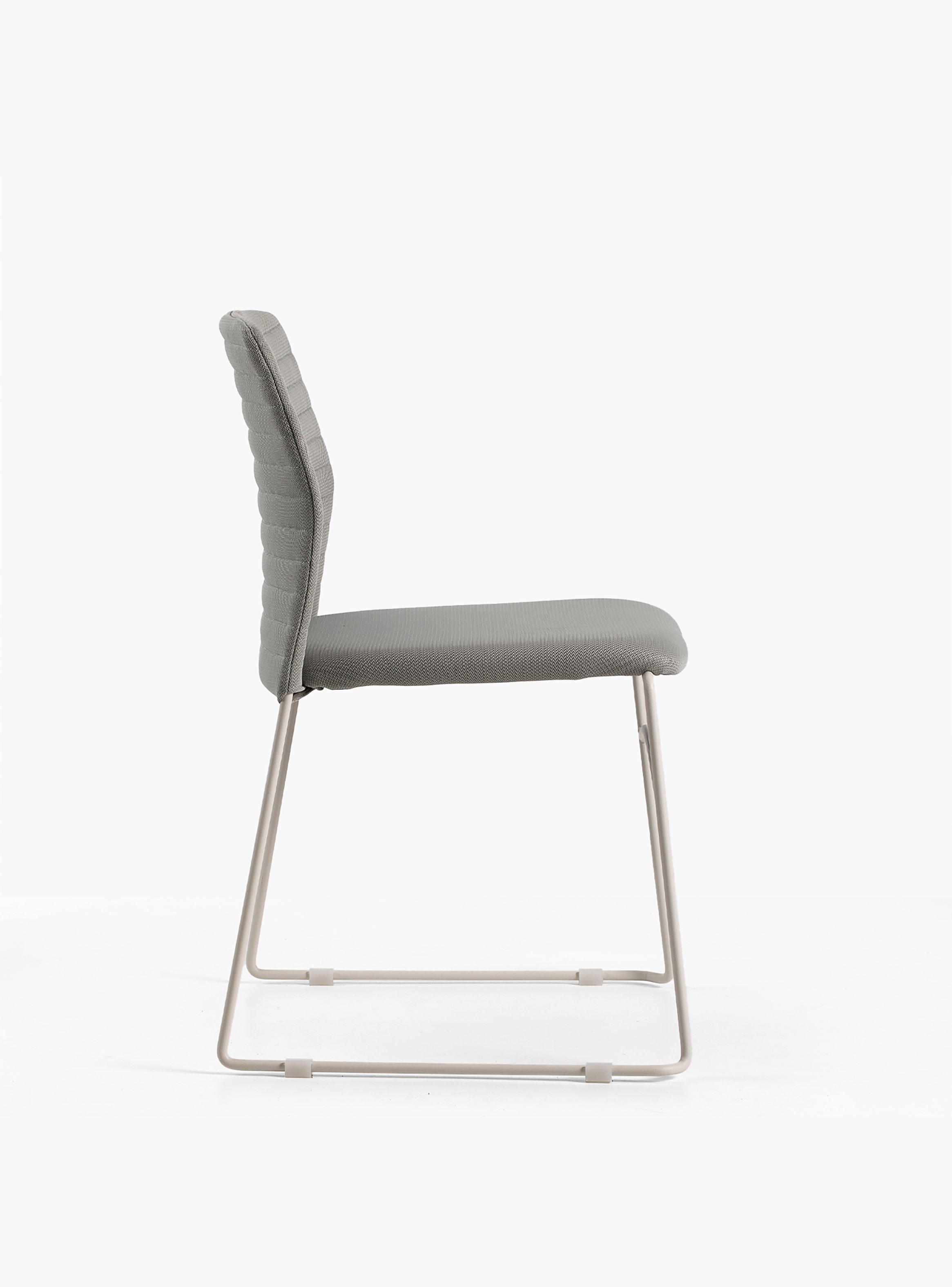 Silla Oficina Visita Taipei Gris/Blanco-2