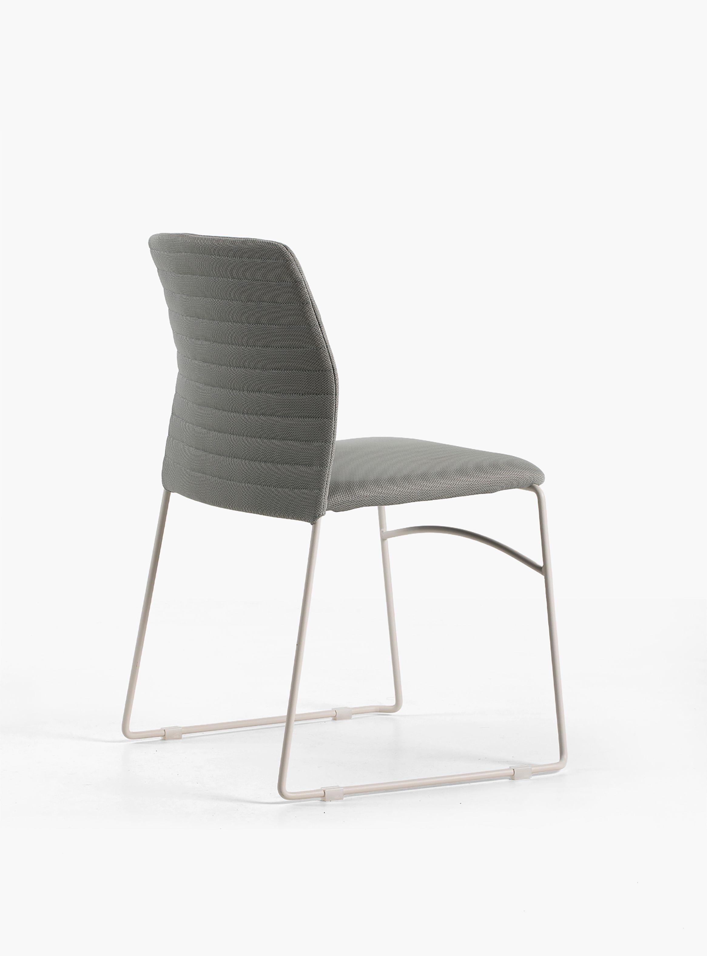 Silla Oficina Visita Taipei Gris/Blanco-3