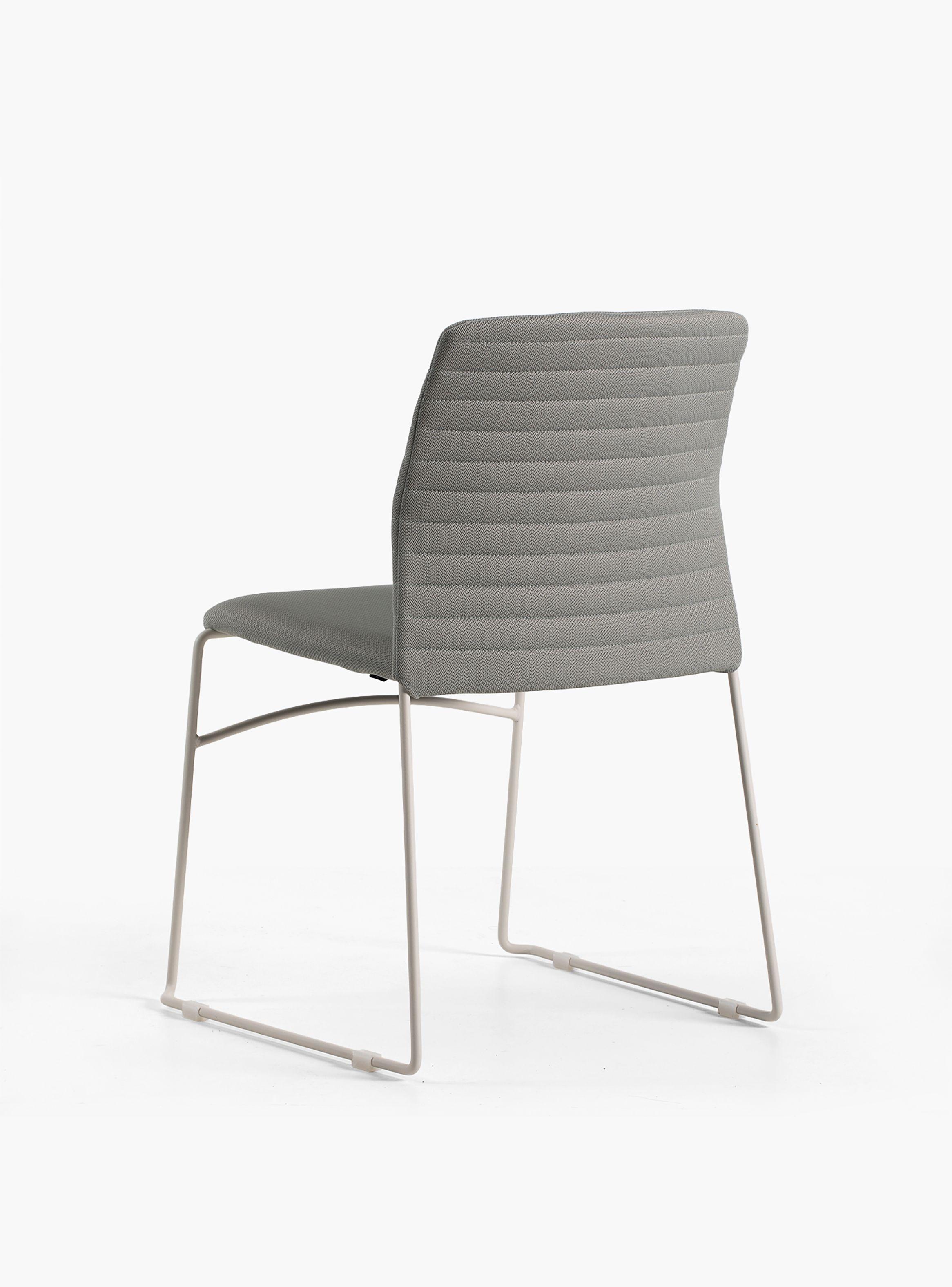 Silla Oficina Visita Taipei Gris/Blanco-5