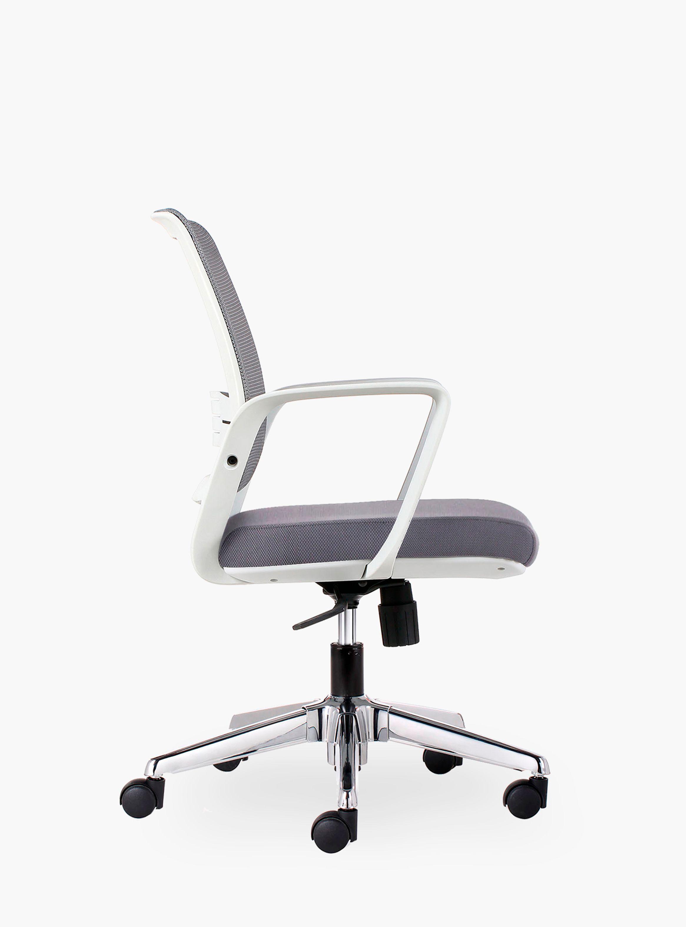 Silla Oficina Job Base Cromada Gris Claro-1
