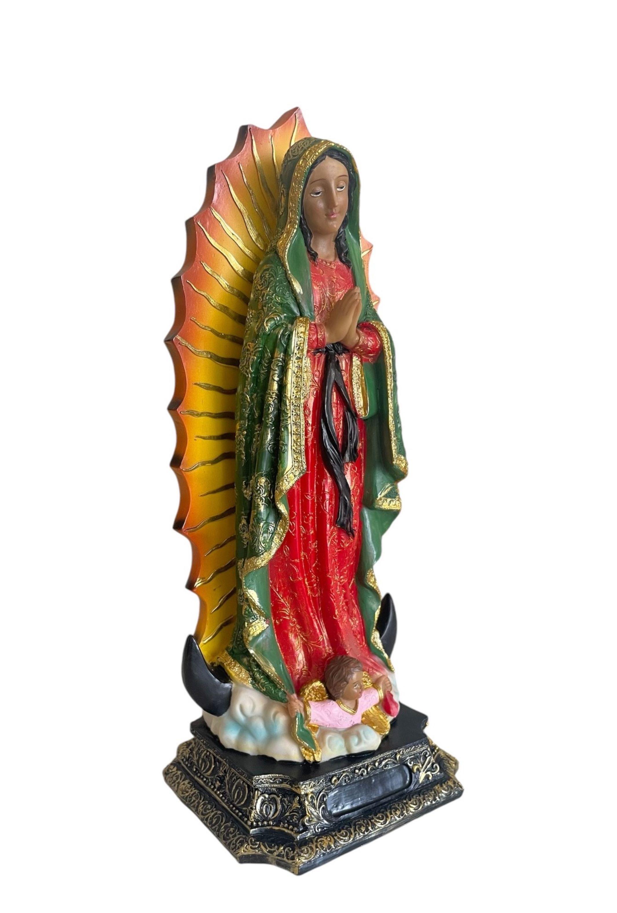 Estatua Virgen Maria De Guadalupe Figura Religiosa Adorno 40 cms-1