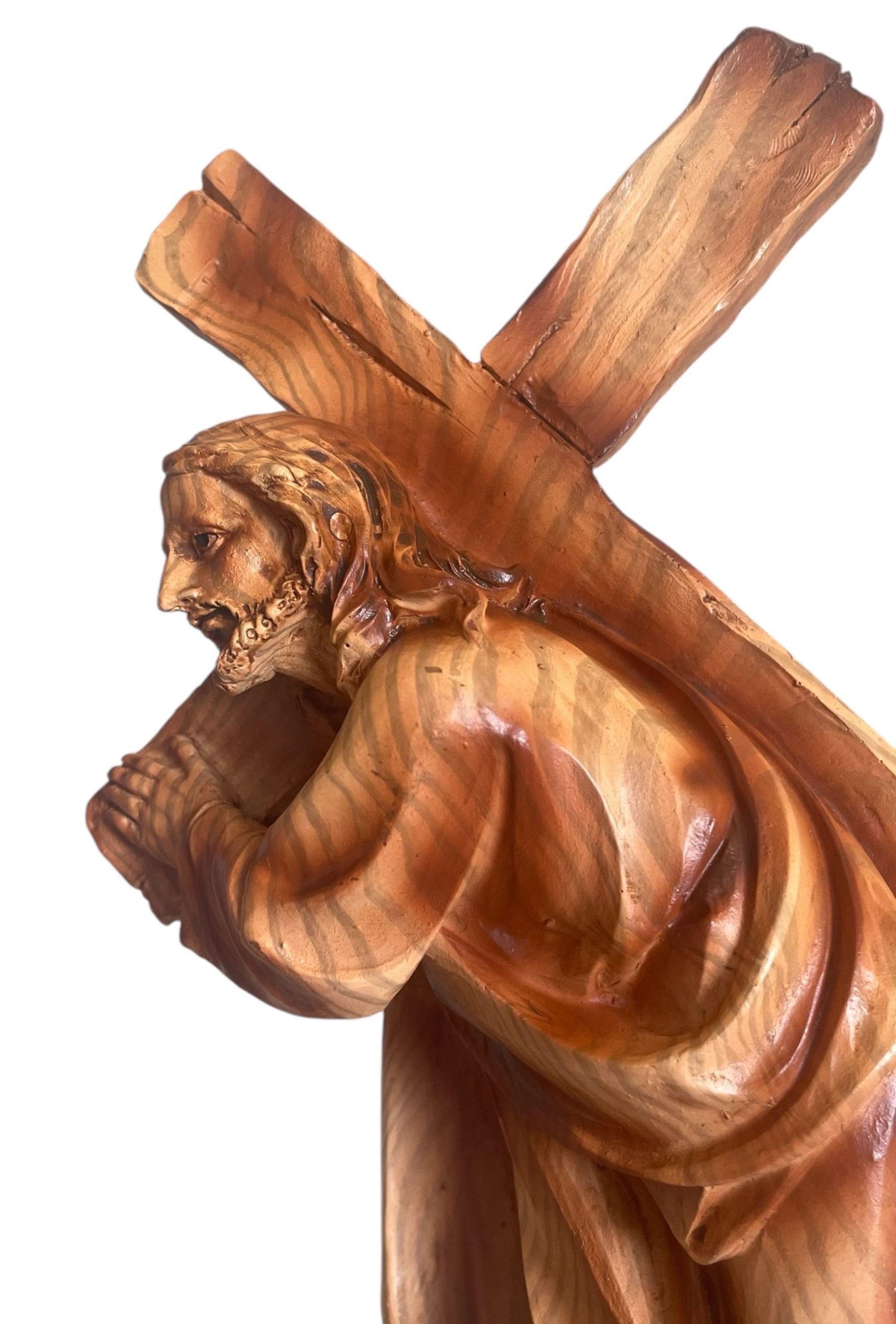 Estatua Jesucristo Nazareno Figura Religiosa Jesus 30 Cms-2