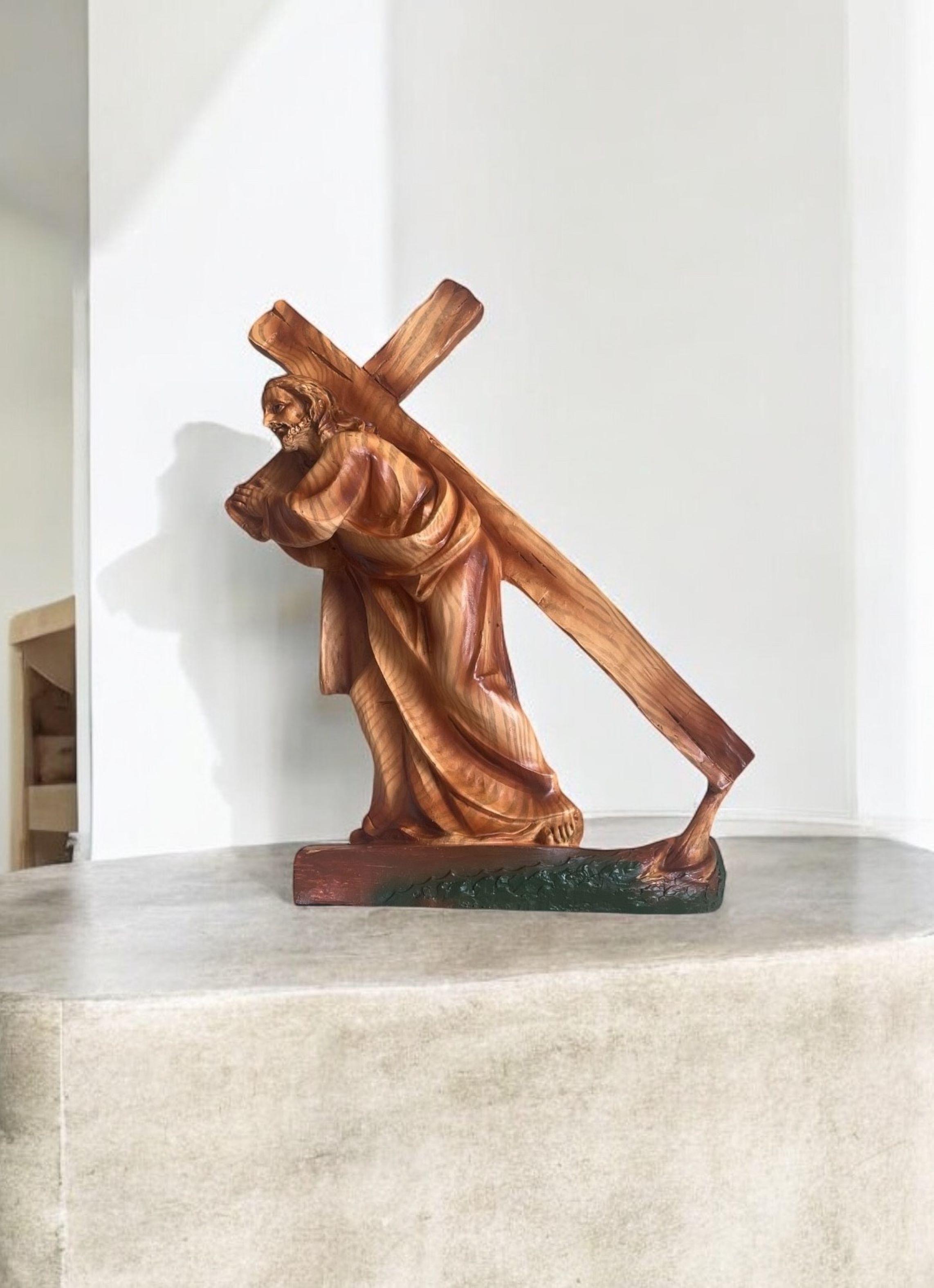 Estatua Jesucristo Nazareno Figura Religiosa Jesus 30 Cms-3