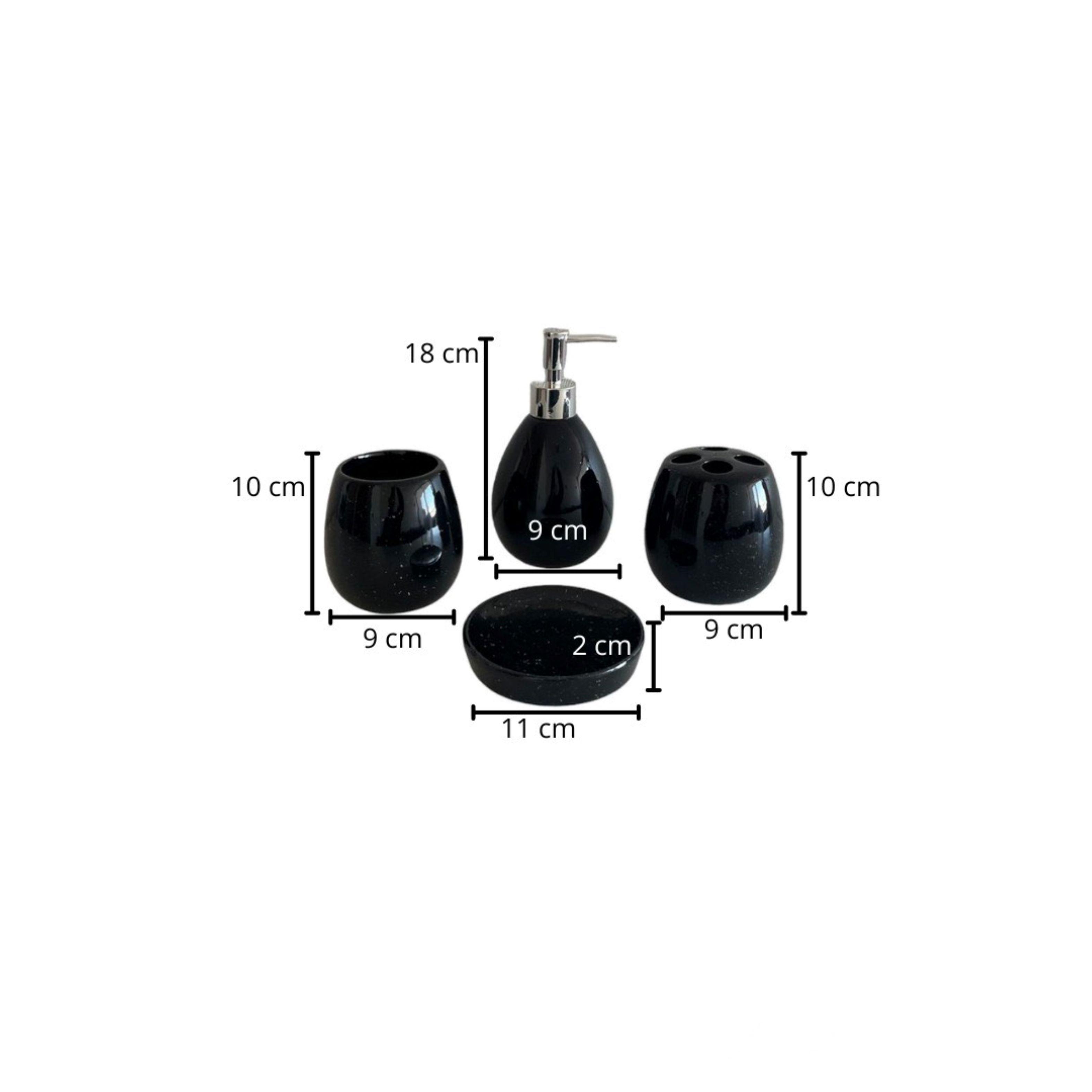 Set De Baño Dispensador de Ceramica 4 piezas -2