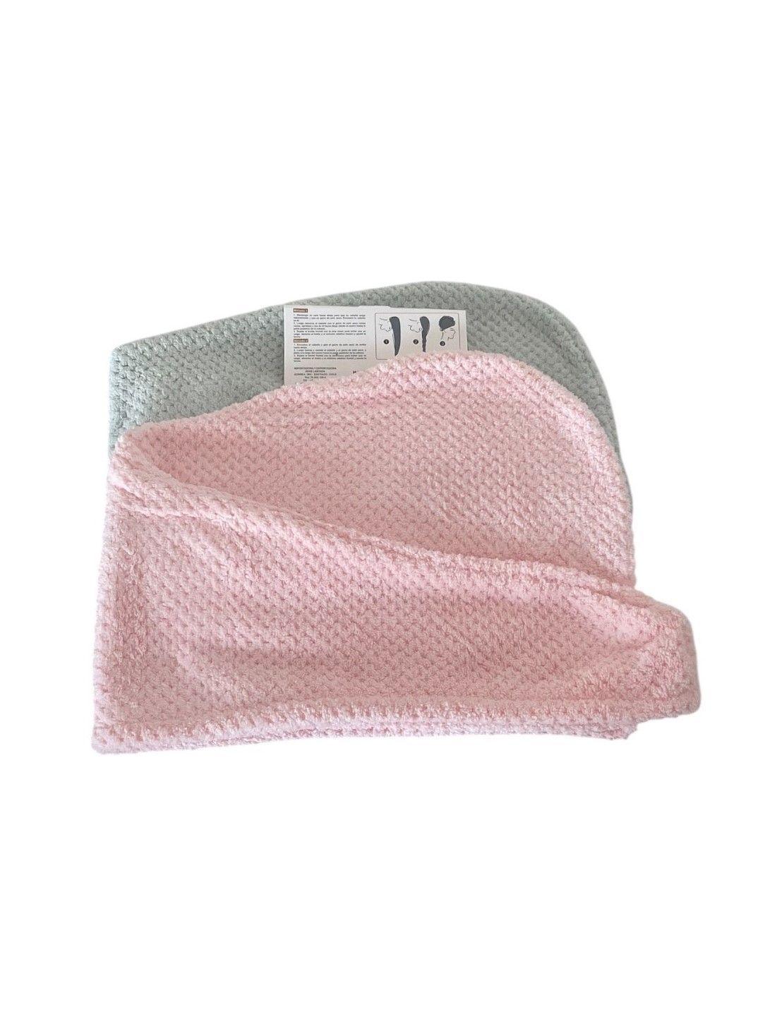Toalla De Pelo Cabello Gorro Microfibra Adsorvente-1