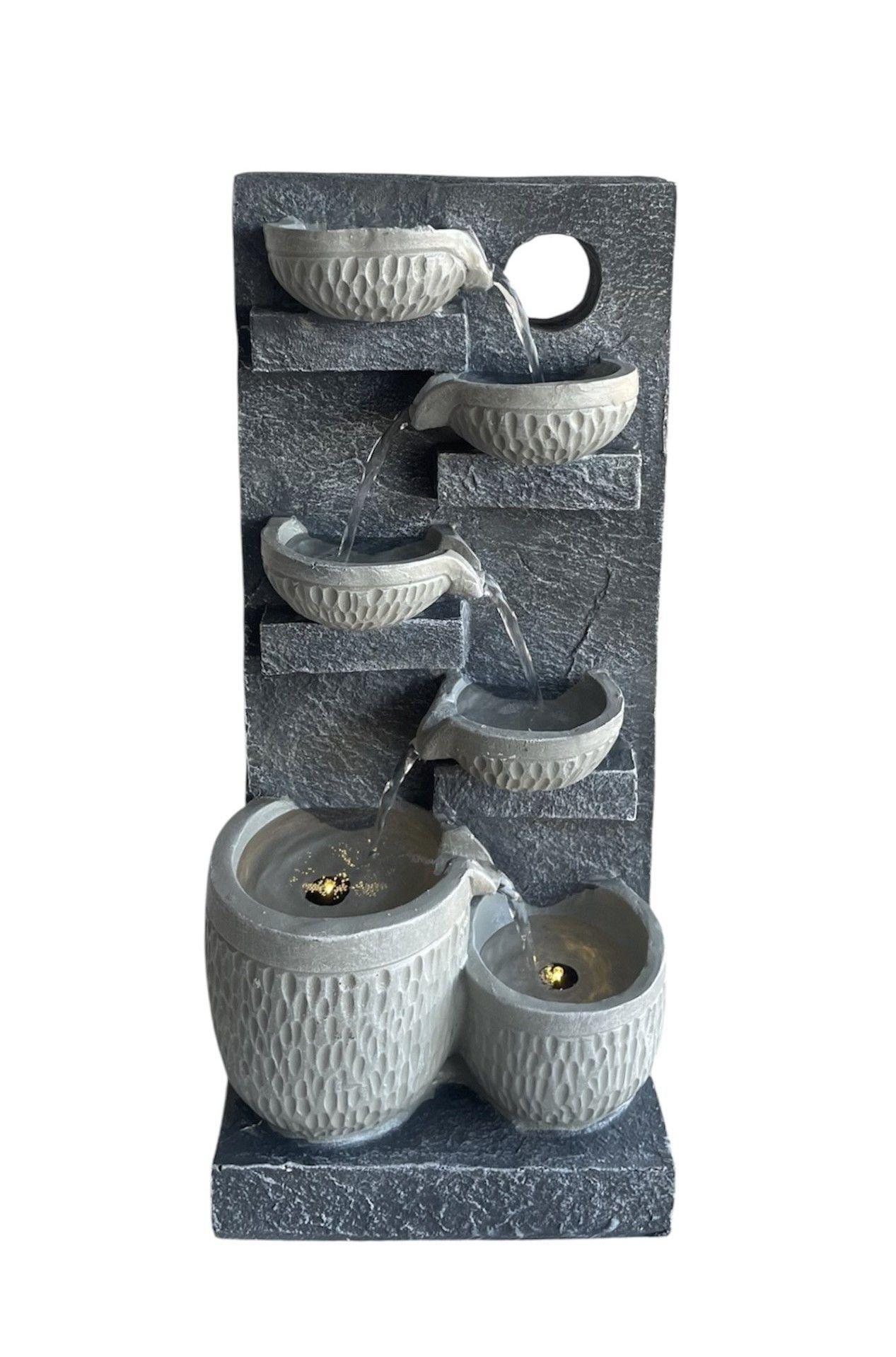 Pileta Cascada De Agua Grande Vasijas-3