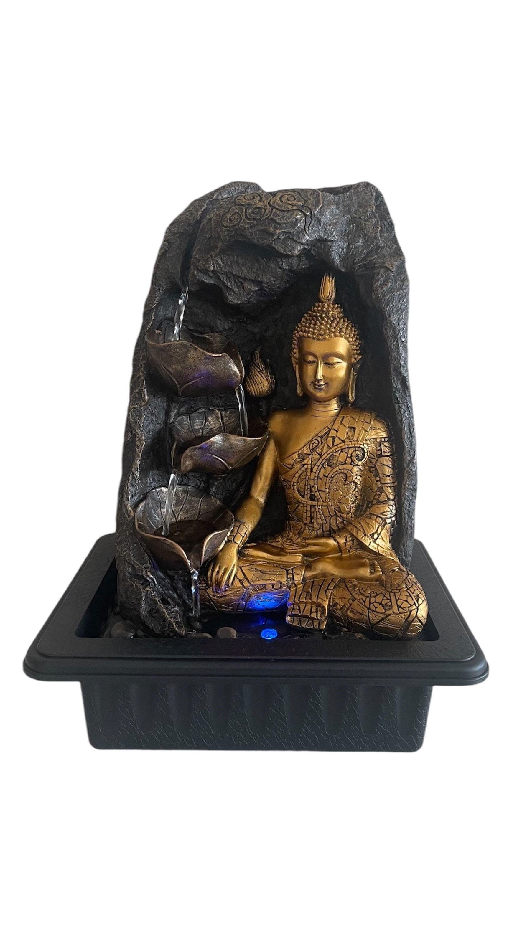 Pileta Cascada De Agua Grande Buda Veneracion 40 cms-0