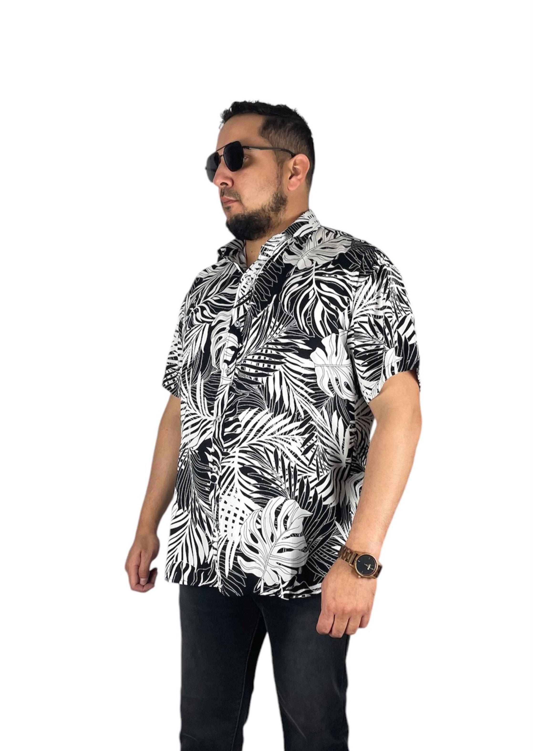 Camisa Guayabera De Hombre Verano Talla Grande 2XL 3XL-1