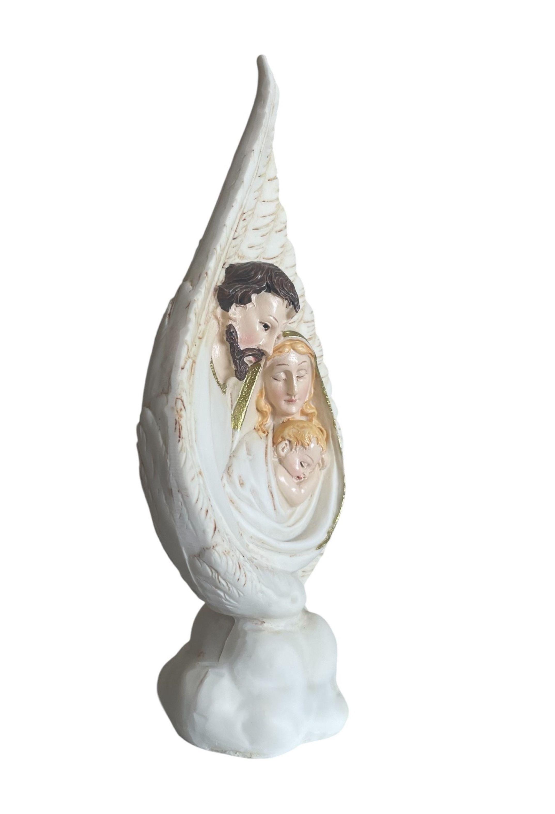 Figura Sagrada Familia Estatua Religiosa  24 cms-1