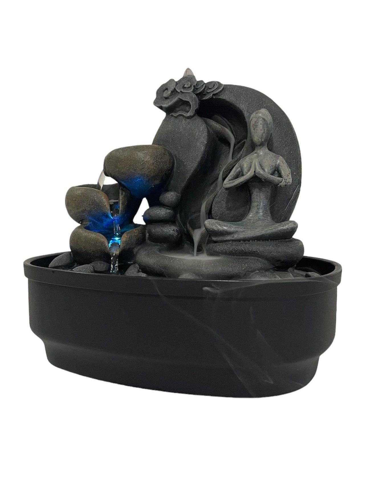 Cascada De Agua Mudra Con Luz Decorativa Mantra Yoga-2
