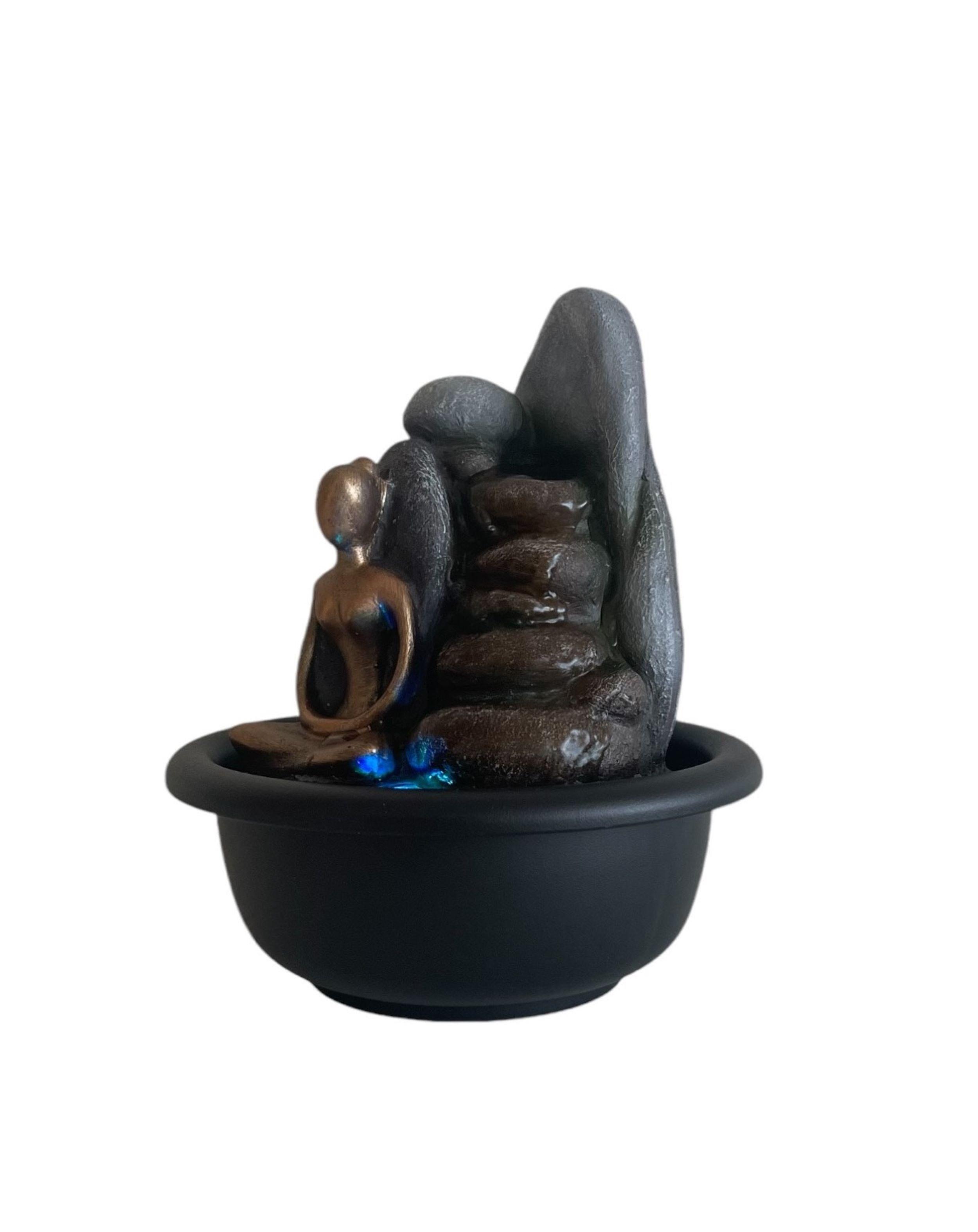 Cascada Fuente De Agua Figura Mudra Meditacion 20 cms-1