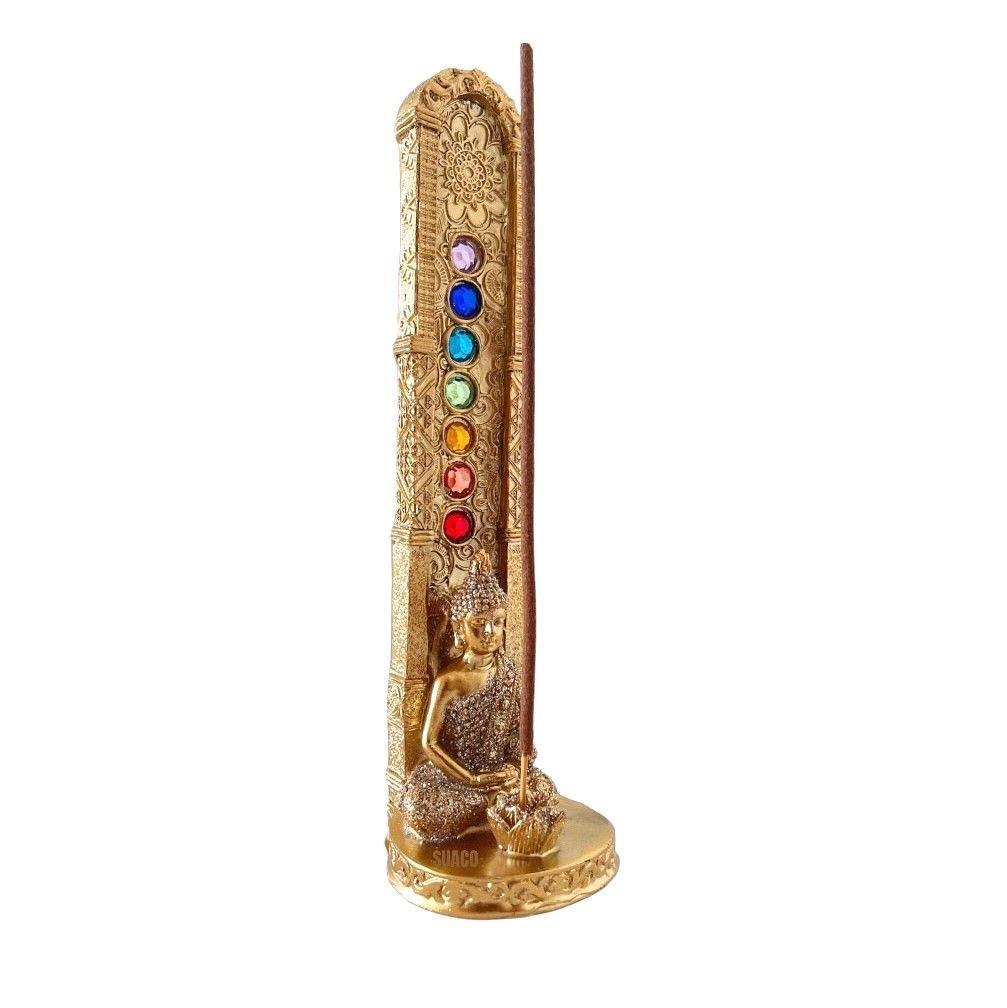 Porta Incienso Chakras Figura Buda Varitas Aromaticas-1