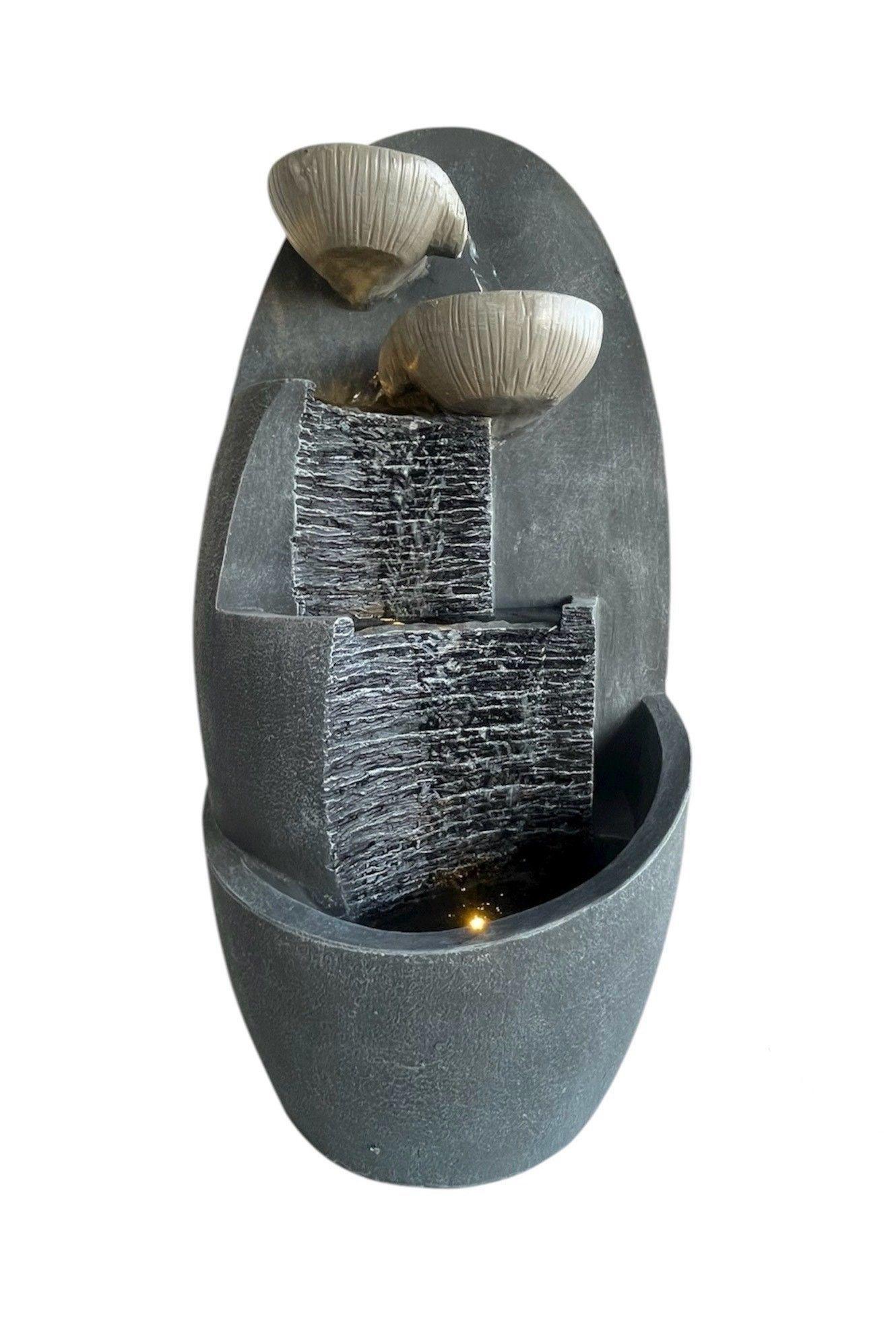 Pileta Cascada De Agua Grande Con Luz Decorativa-3