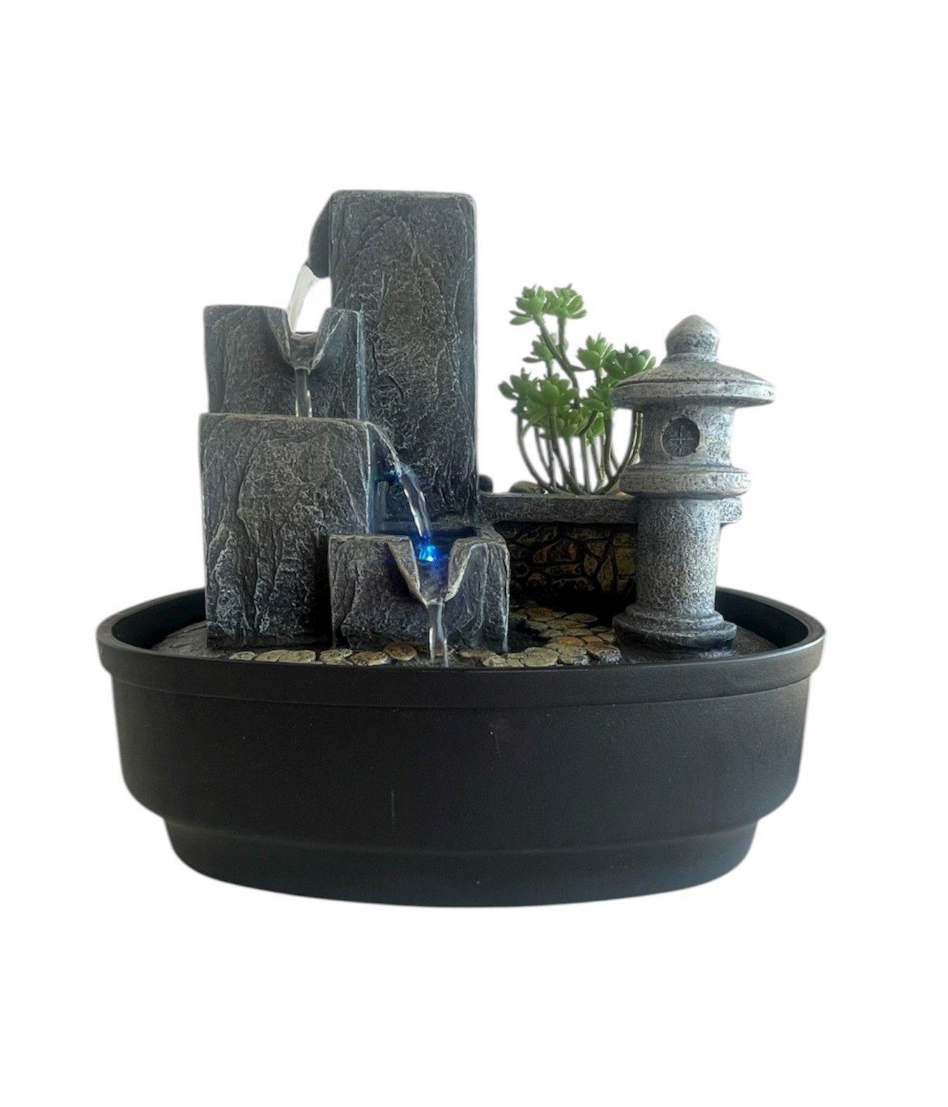 Pileta Cascada De Agua Con Luz Decorativa-3