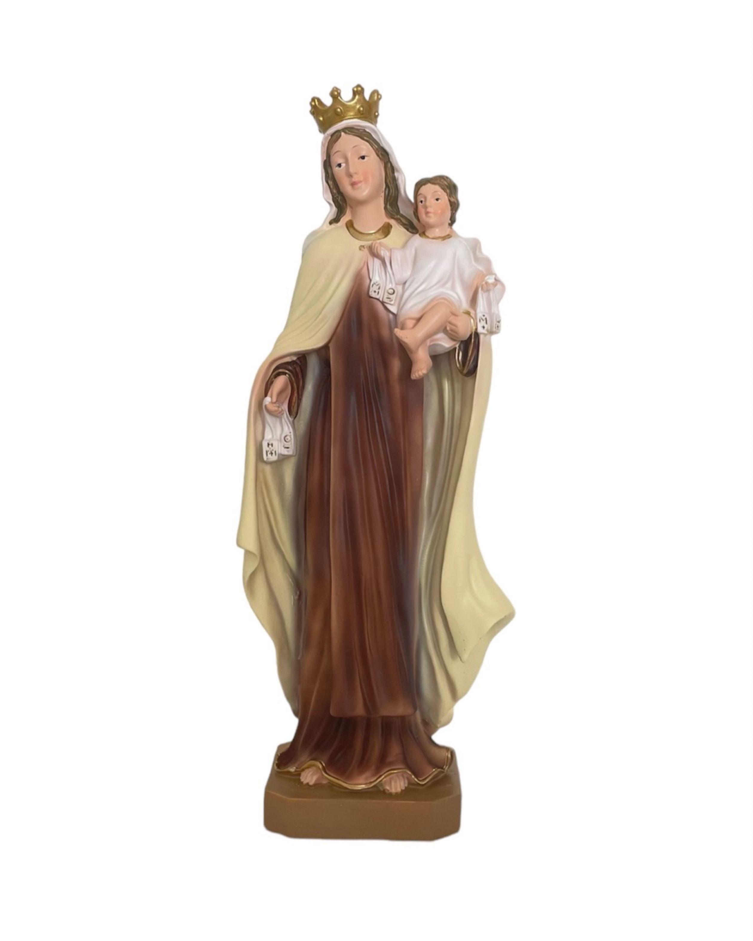 Estatua Virgen Del Carmen Figura Religiosa 39 cm-0