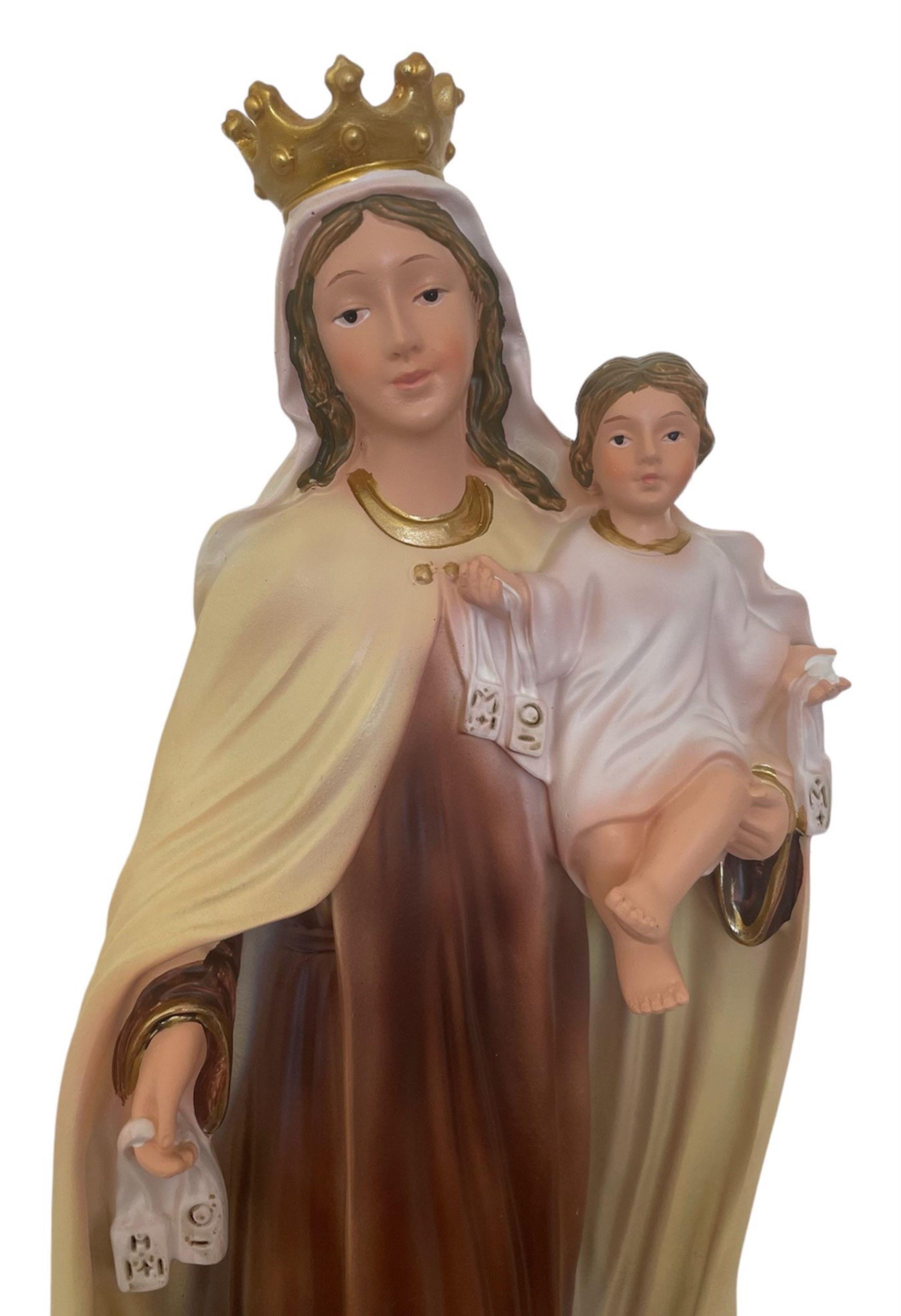 Estatua Virgen Del Carmen Figura Religiosa 39 cm-1