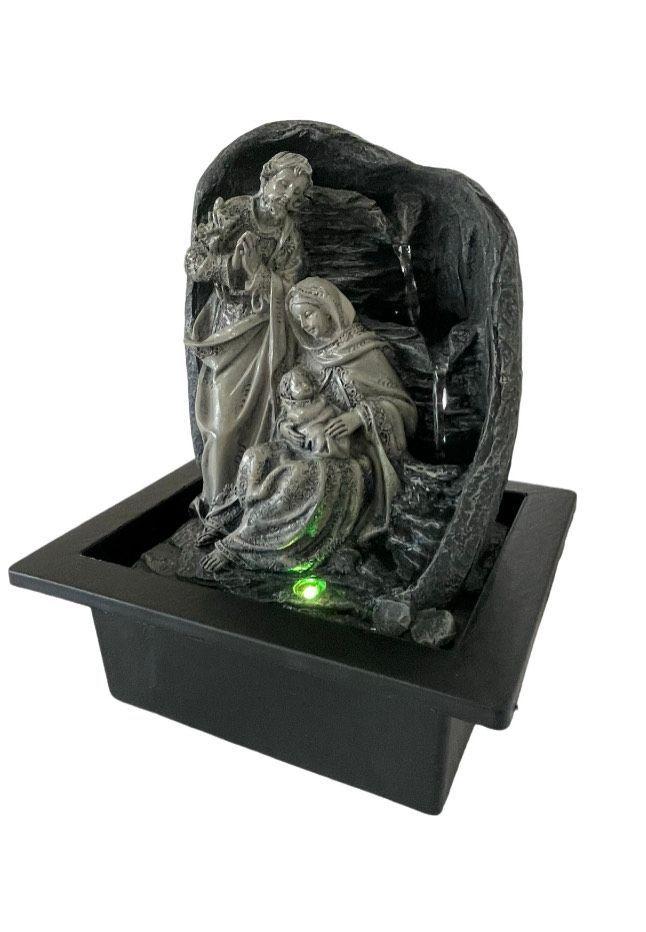 Estatua Cascada De Agua Nacimiento Del Niño Jesus Pesebre-1