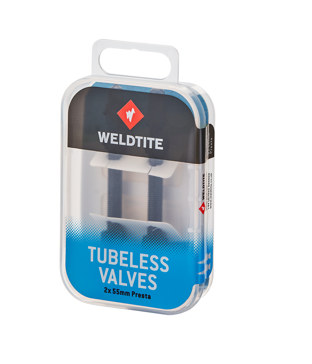 2 Valvulas Presta para bicicletas tubular 55mm weldtite-0