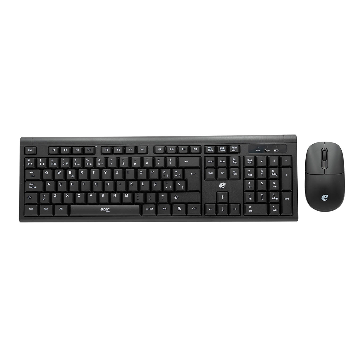 Kit Teclado + Mouse Inalámbrico Acer EKW111 Color Negro-2