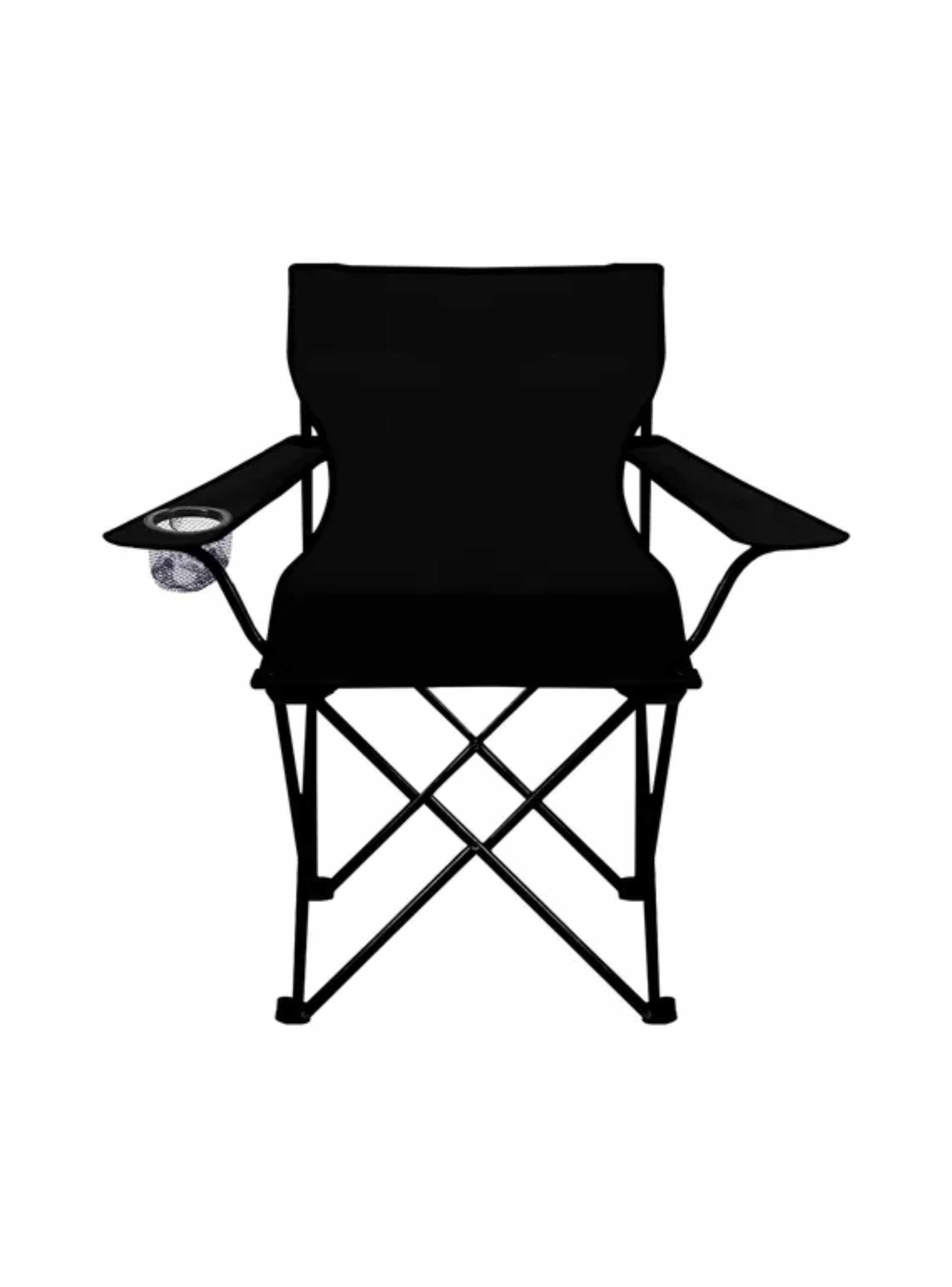 Kitul silla plegable con porta vaso color negro, azul, verde y rojo.-0