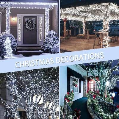 Luces Led 200 Blancas Guirnalda Navidad 8924 - Blanco-2