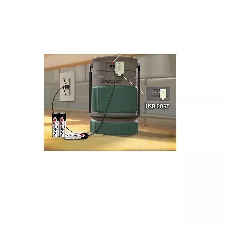 Linterna Híbrida Solar Y Recargable Para Camping Ipx4-3