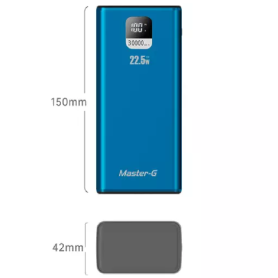 Cargador Portatil Bateria Power Bank Master-G 30000mAh 22.5w-3