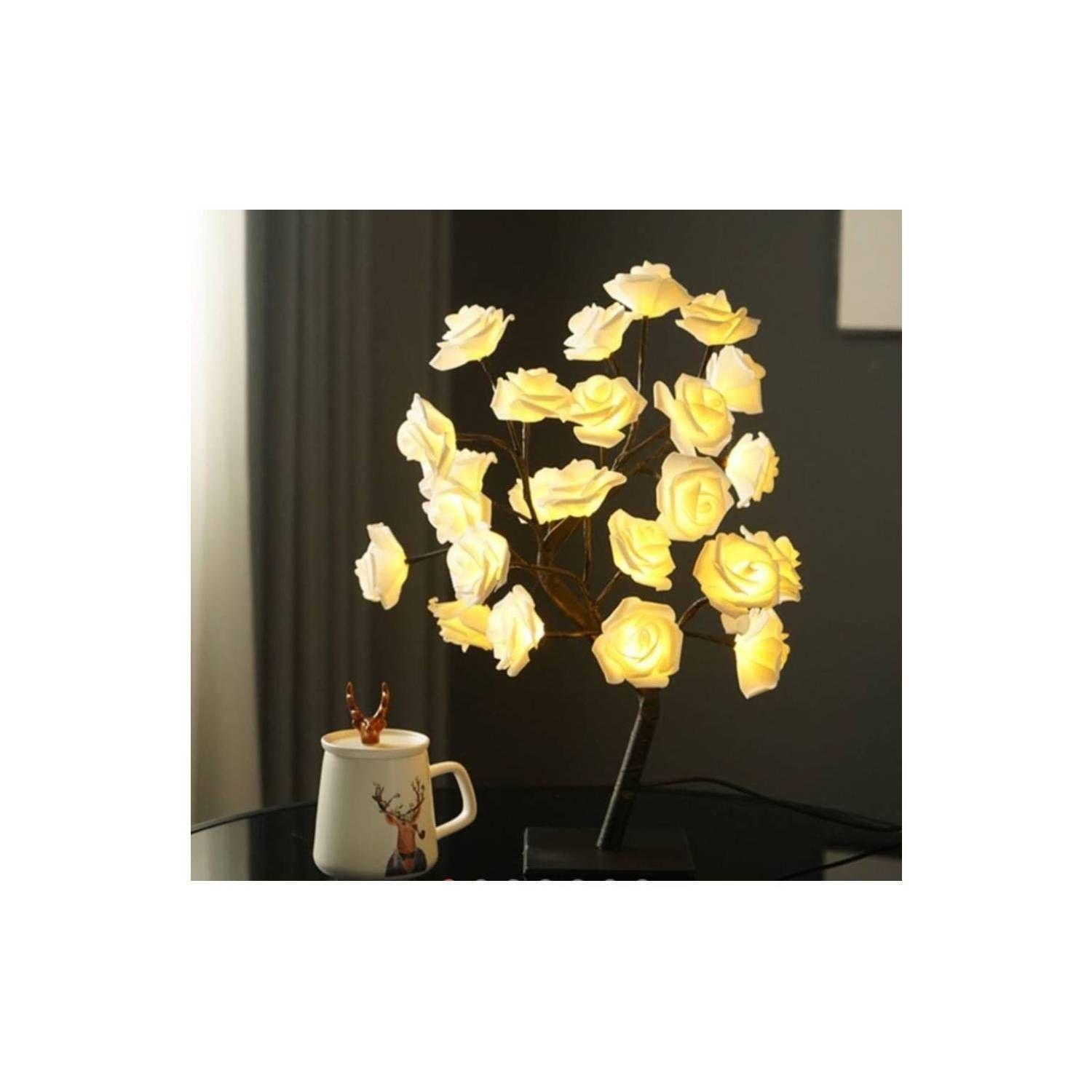 LAMPARA Ramo De 24 Rosas Led Árbol Lámpara De Mesa-3