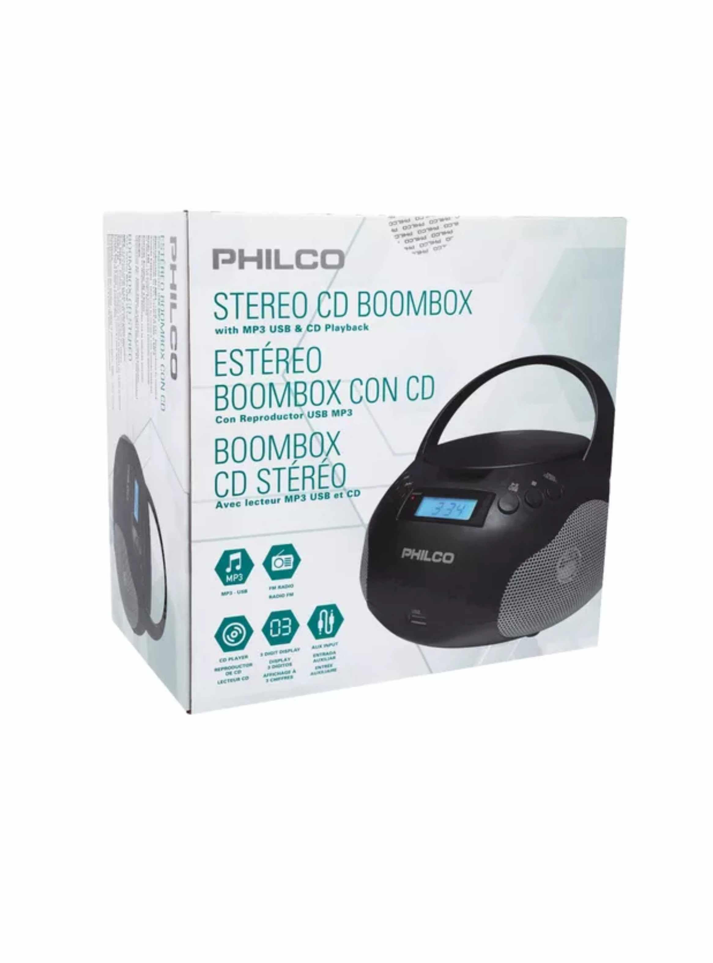 Radio Boombox Cd PJB1007-BK Philco Color Negro-3