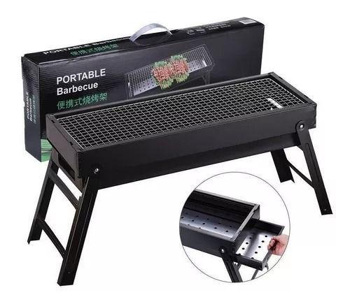 Parrilla Para Asado Plegable Portátil Xl 60x22x33-5