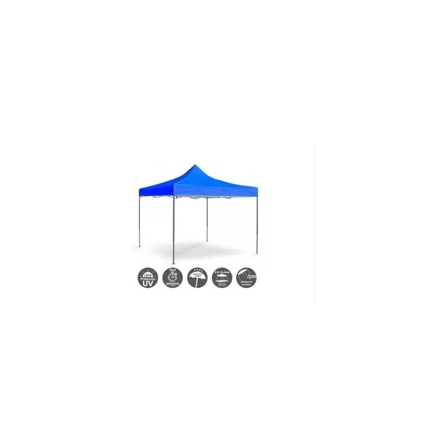 Toldo Plagable 3x3 Metalico Antioxidable Con Lona-2