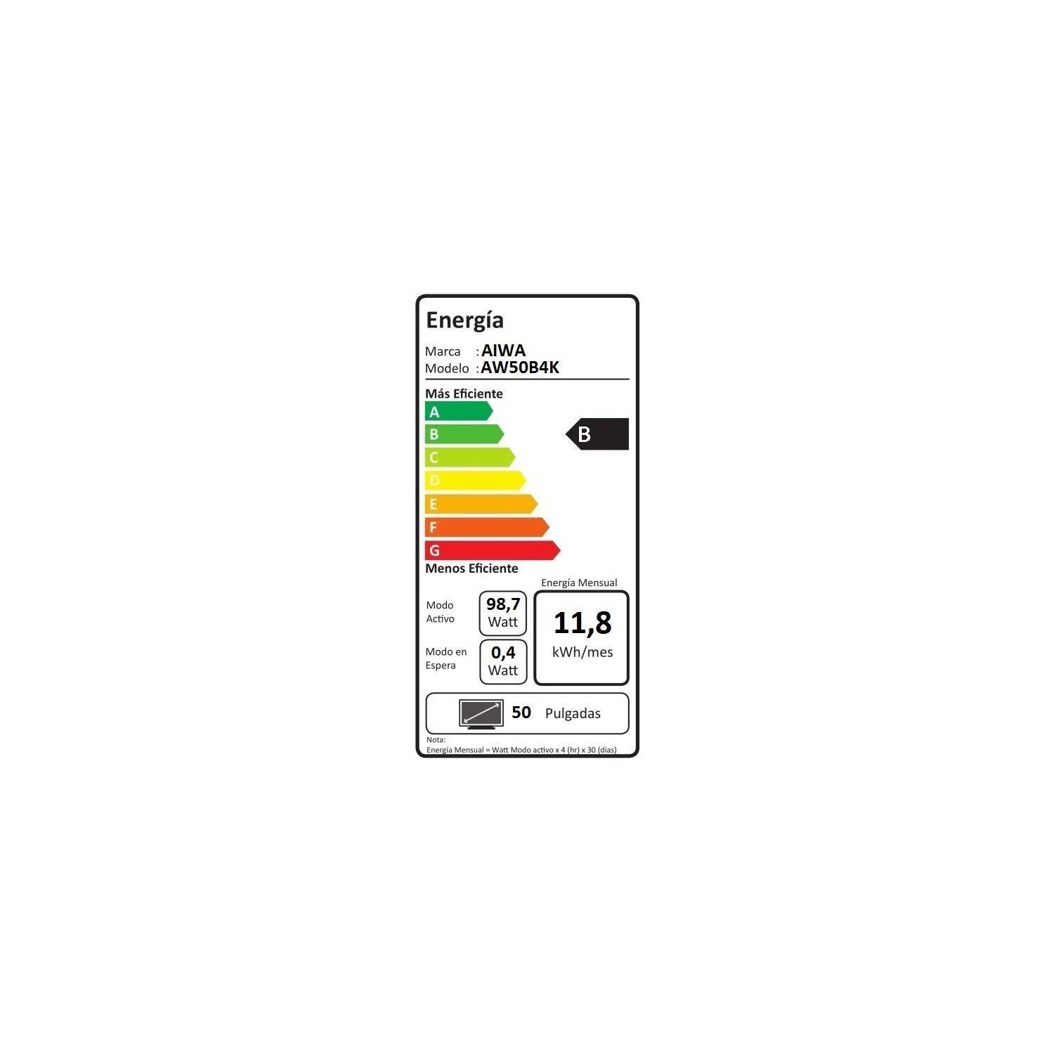 Smart Tv 50 Android  UHD Aiwa Bluetooth Google A-3