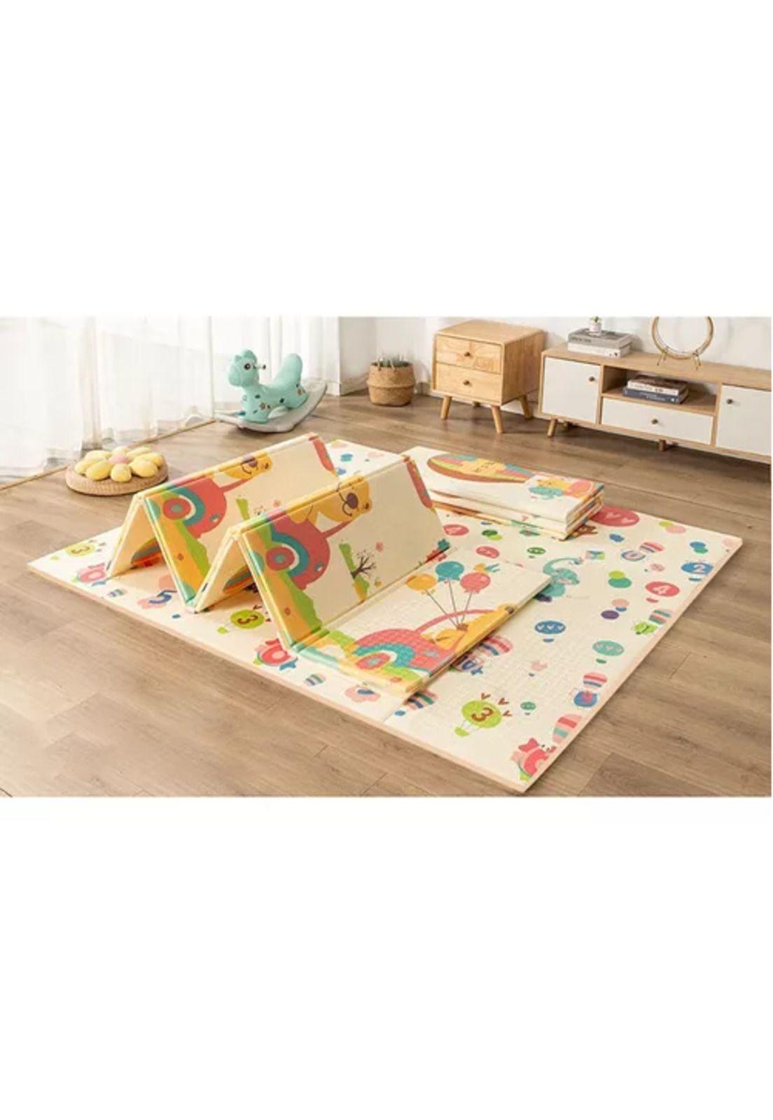 Alfombra antigolpes para niños y bebés, plegable, 180x200 cm, premium-2