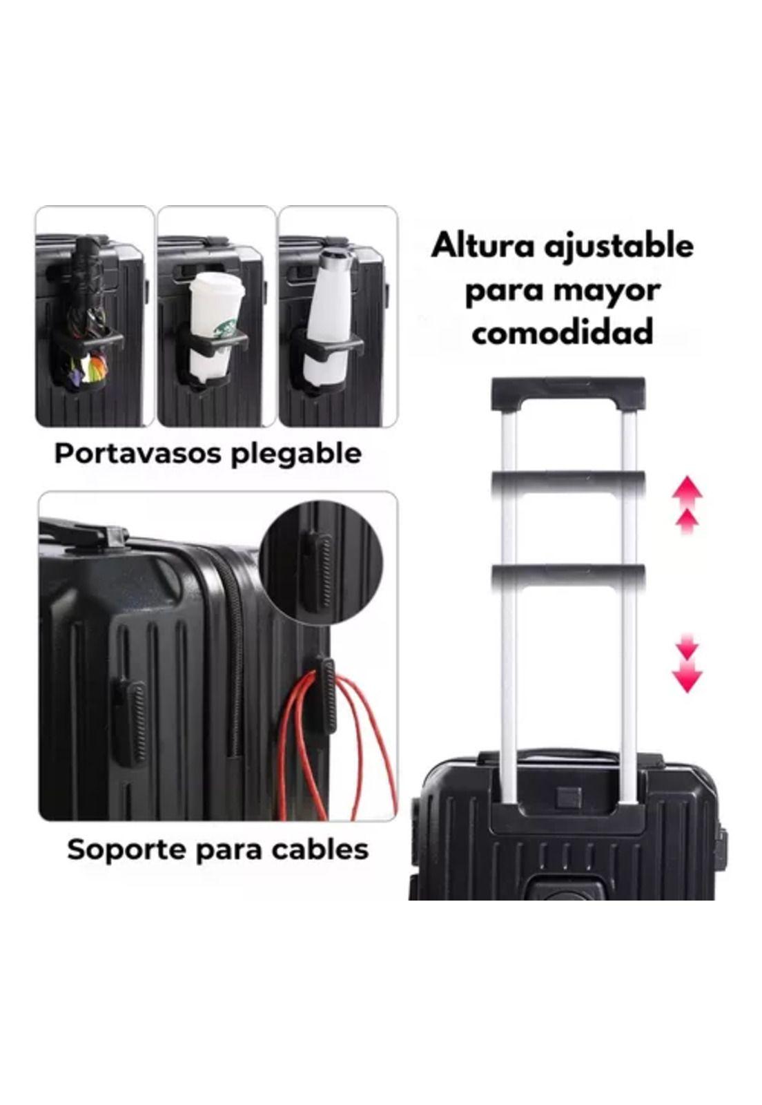 Maleta de viaje, 10 kg, equipaje de mano, portavasos, carry on-2