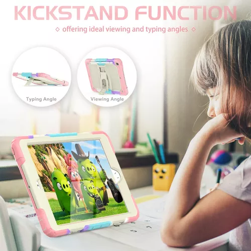 Mica y funda para iPad 102 8 9 y 7 Generación uso rudo correa multicolor-5