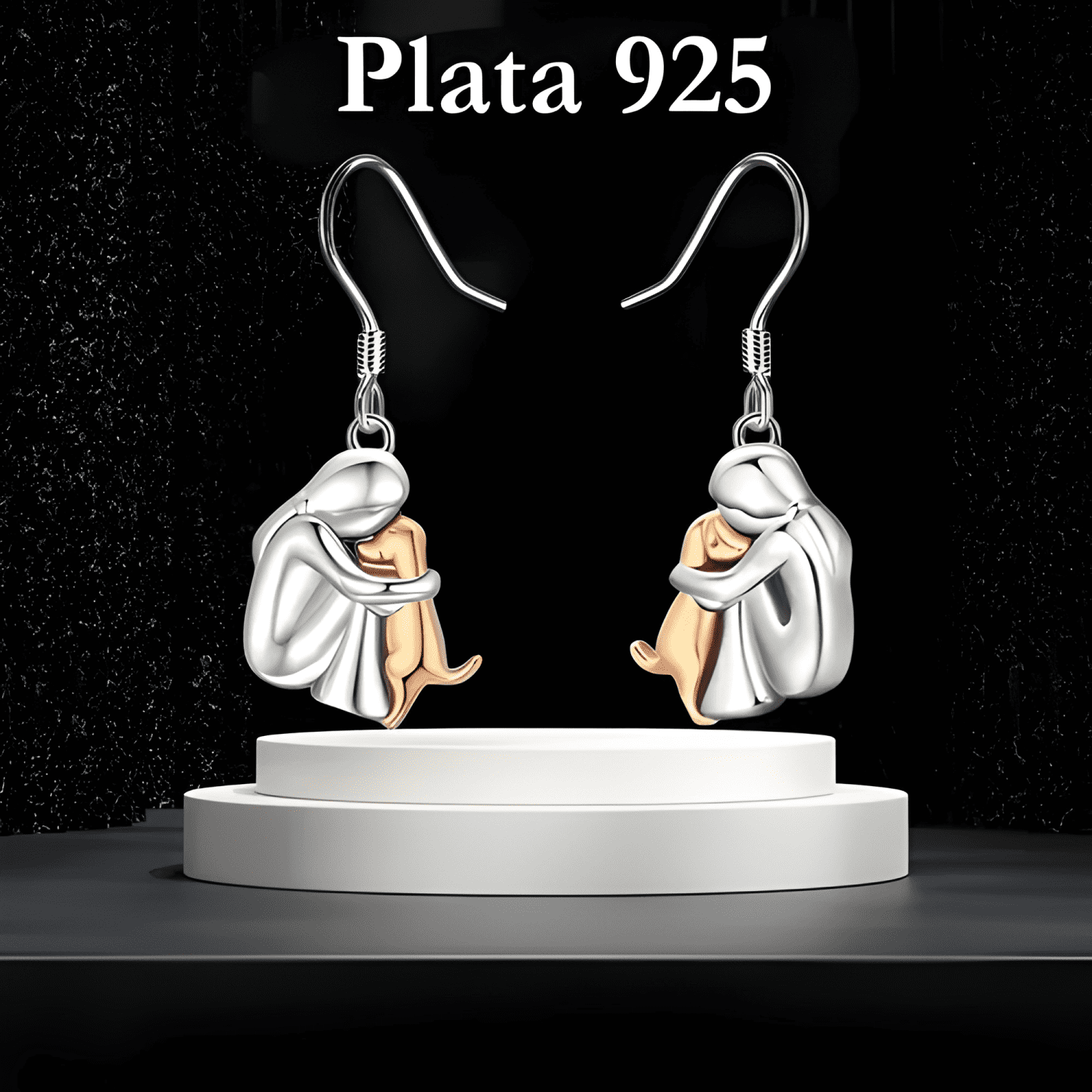 Aros Mujer Perro Pendientes Plata 925 Joya Mujer Regalo #7-1