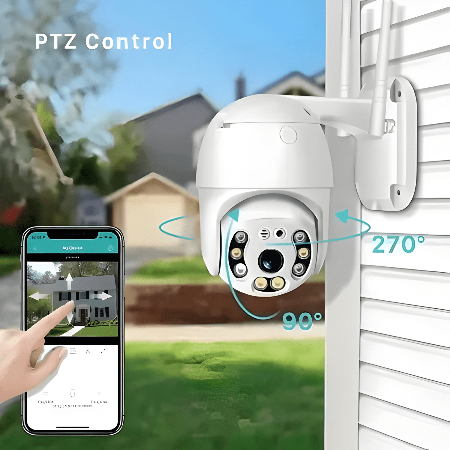 Camara Seguridad Ip Wifi Exterior Modelo Blanco-3