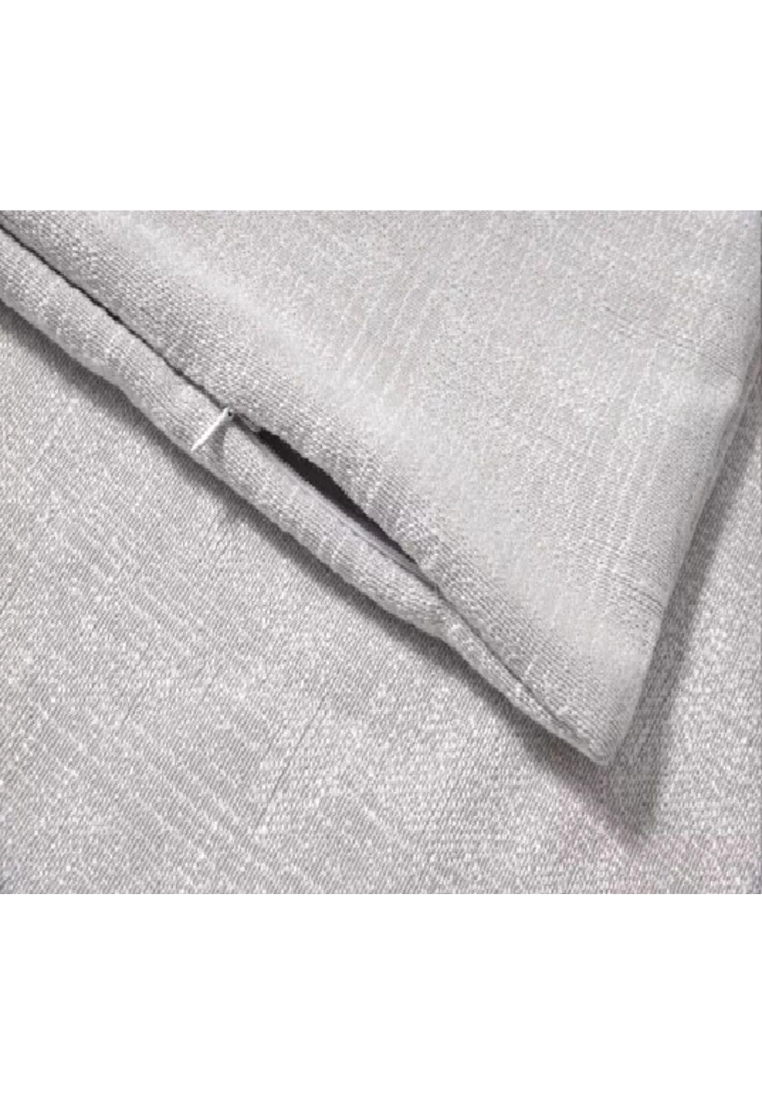 Piecera 60x220 cm + 2 fundas para cama gruesa color gris claro-3