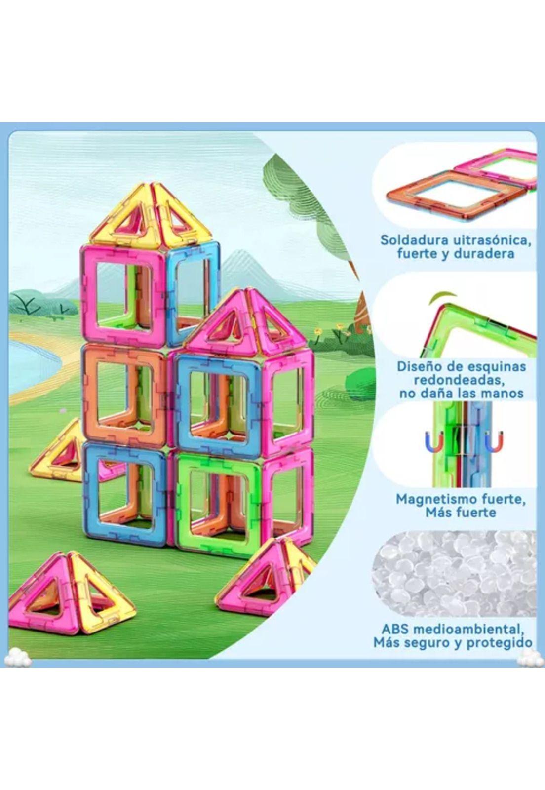 Set de bloques magnéticos de construcción 60 piezas con caja-4