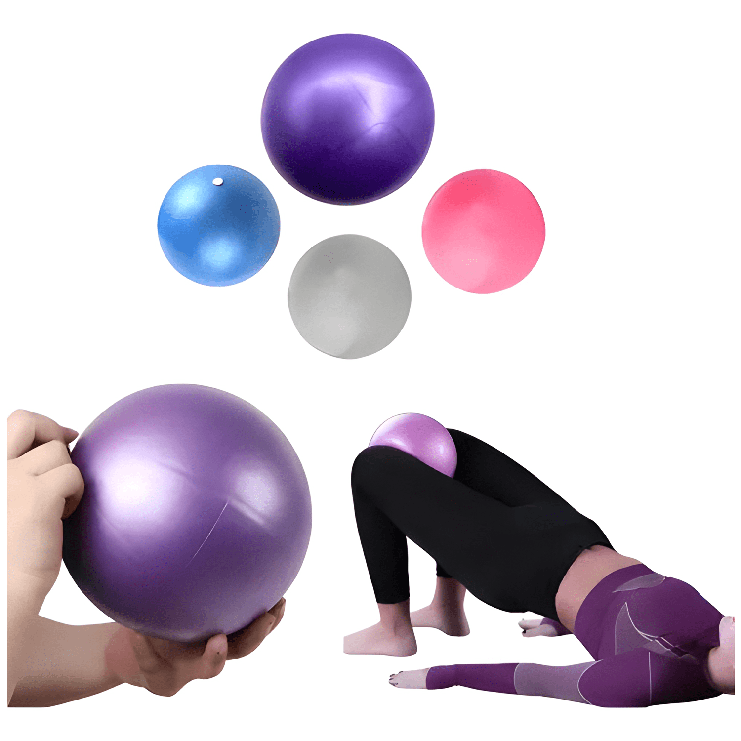 Pelota balón de yoga pilates de 20 a 25 cm-0