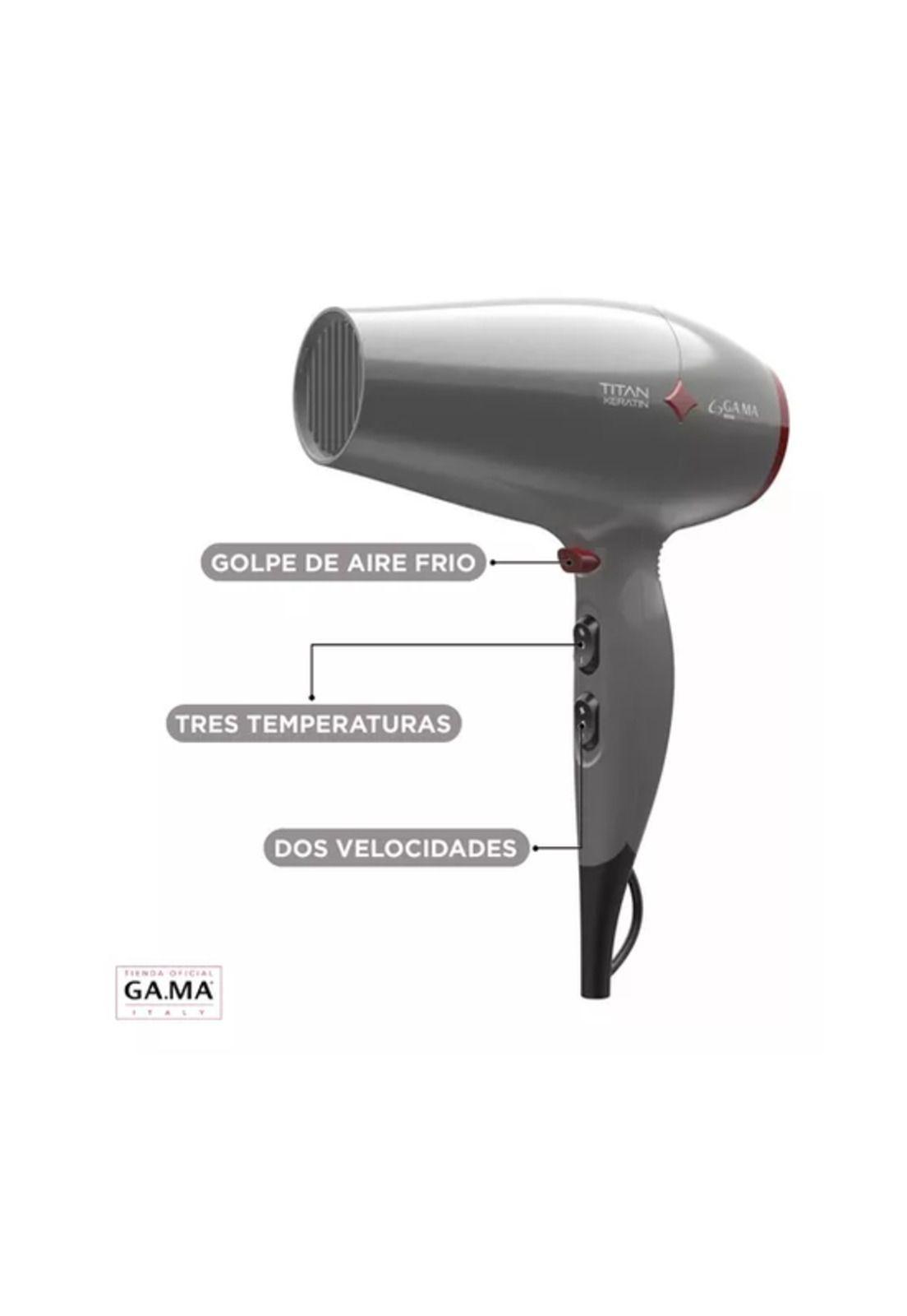 Secador de pelo Gama Diamond Titan Keratin 2300W micro glitt-2