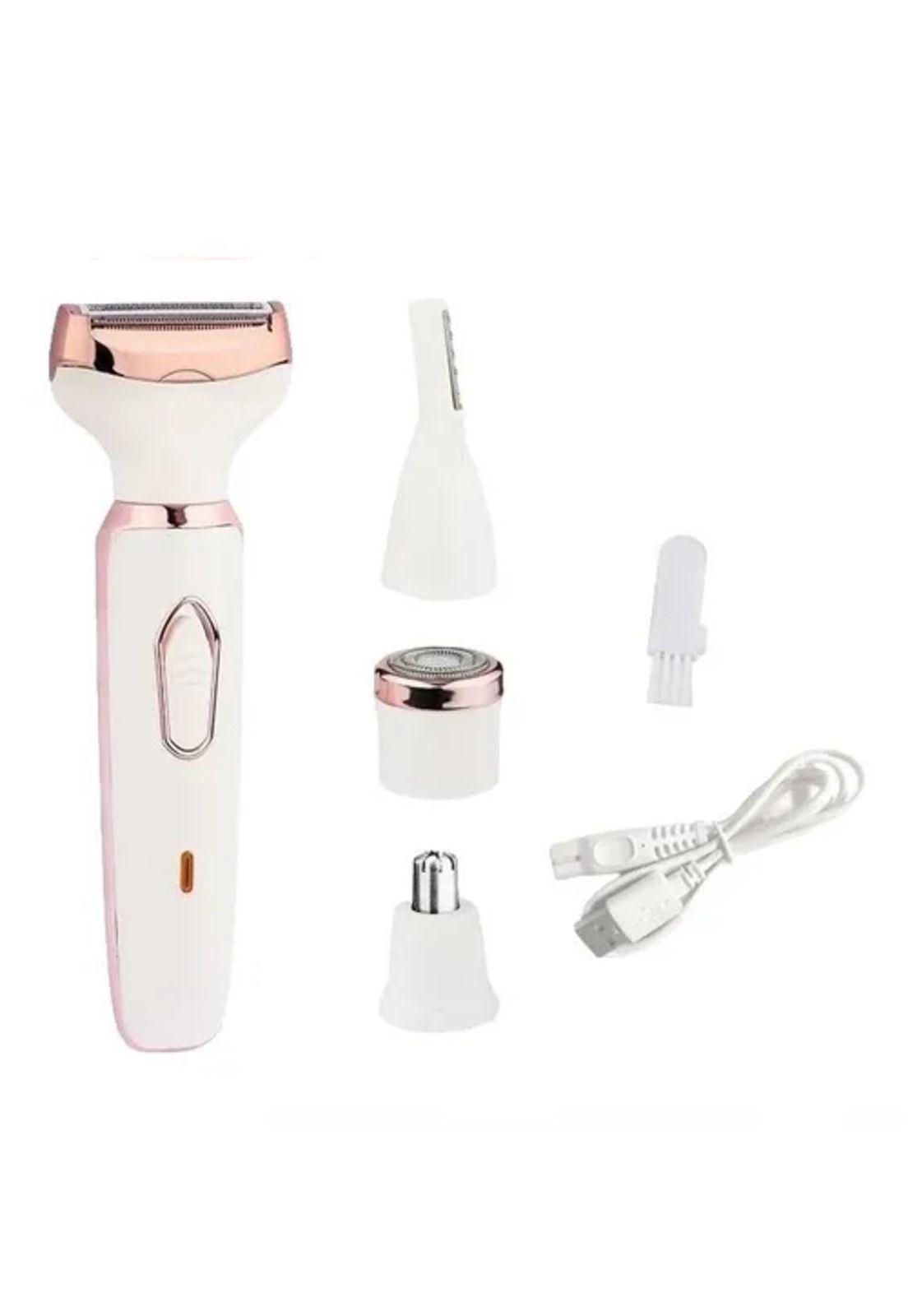 Depiladora recortadora 4 en 1 recargable para bikini, nariz y cejas-4