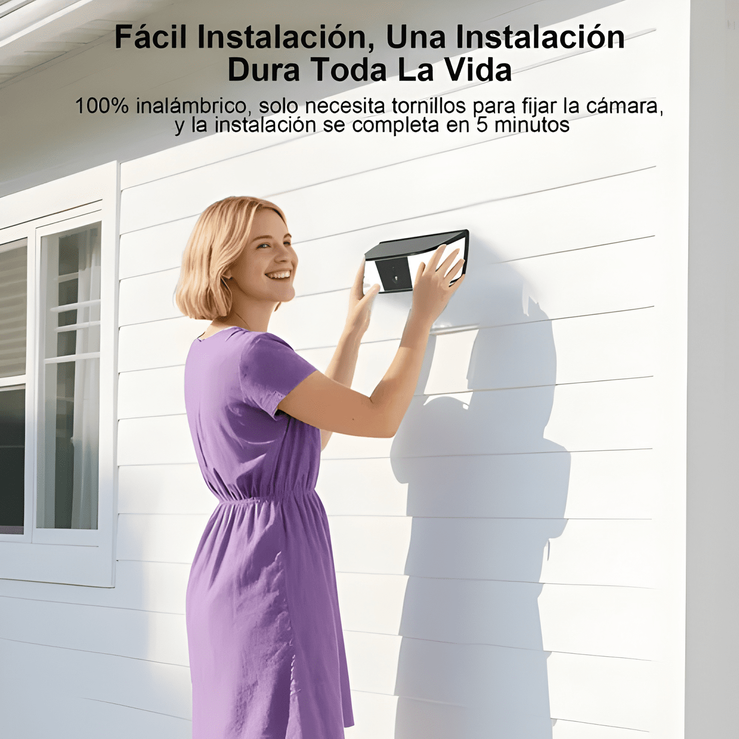 Anran Cámara de Seguridad Solar Inalámbrica 2.4G Wifi 3mp-2