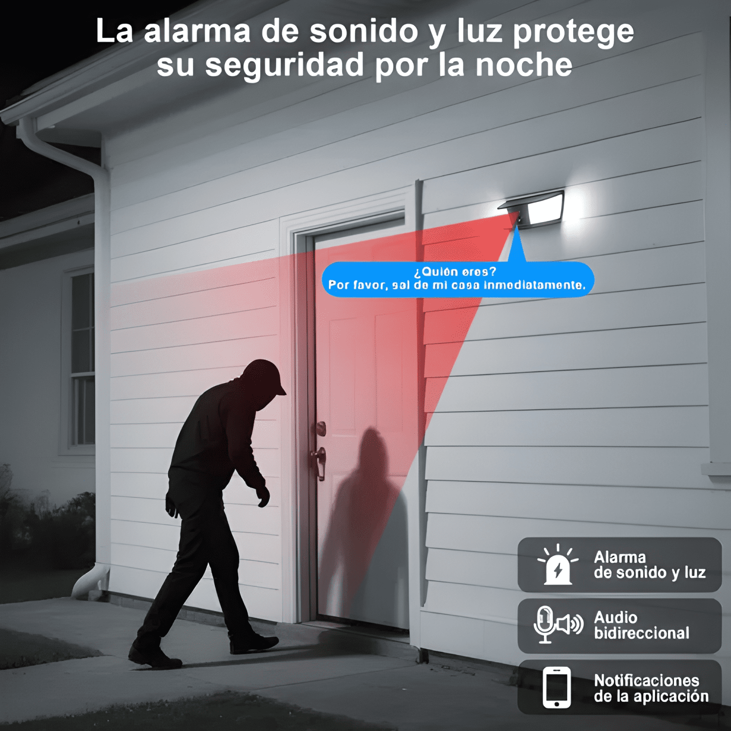 Anran Cámara de Seguridad Solar Inalámbrica 2.4G Wifi 3mp-3